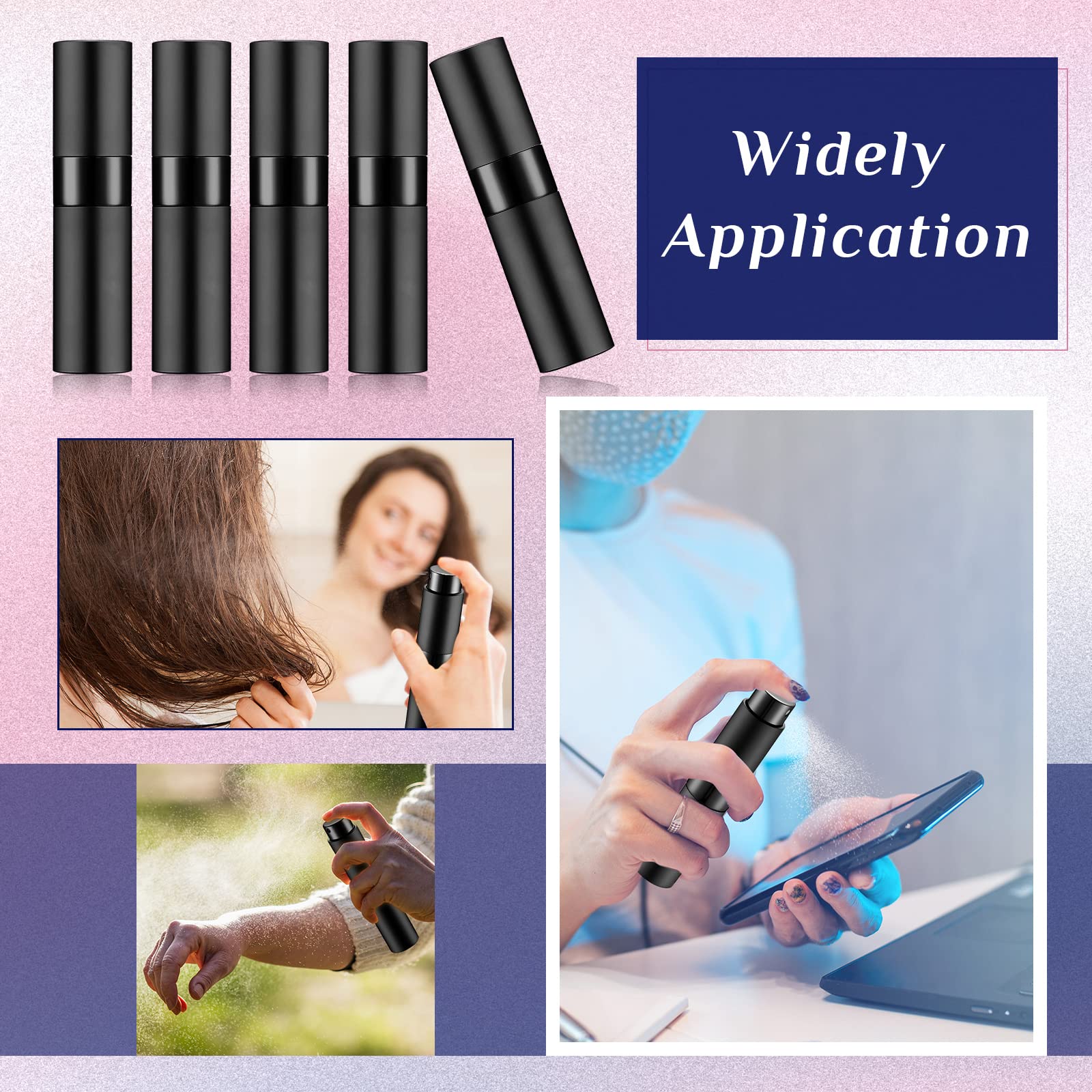 Remerry 15 Pcs 8 Ml Perfume Atomizer Refillable Small Perfume Spray Bottle Empty Travel Sprayer Portable Perfume Dispenser With