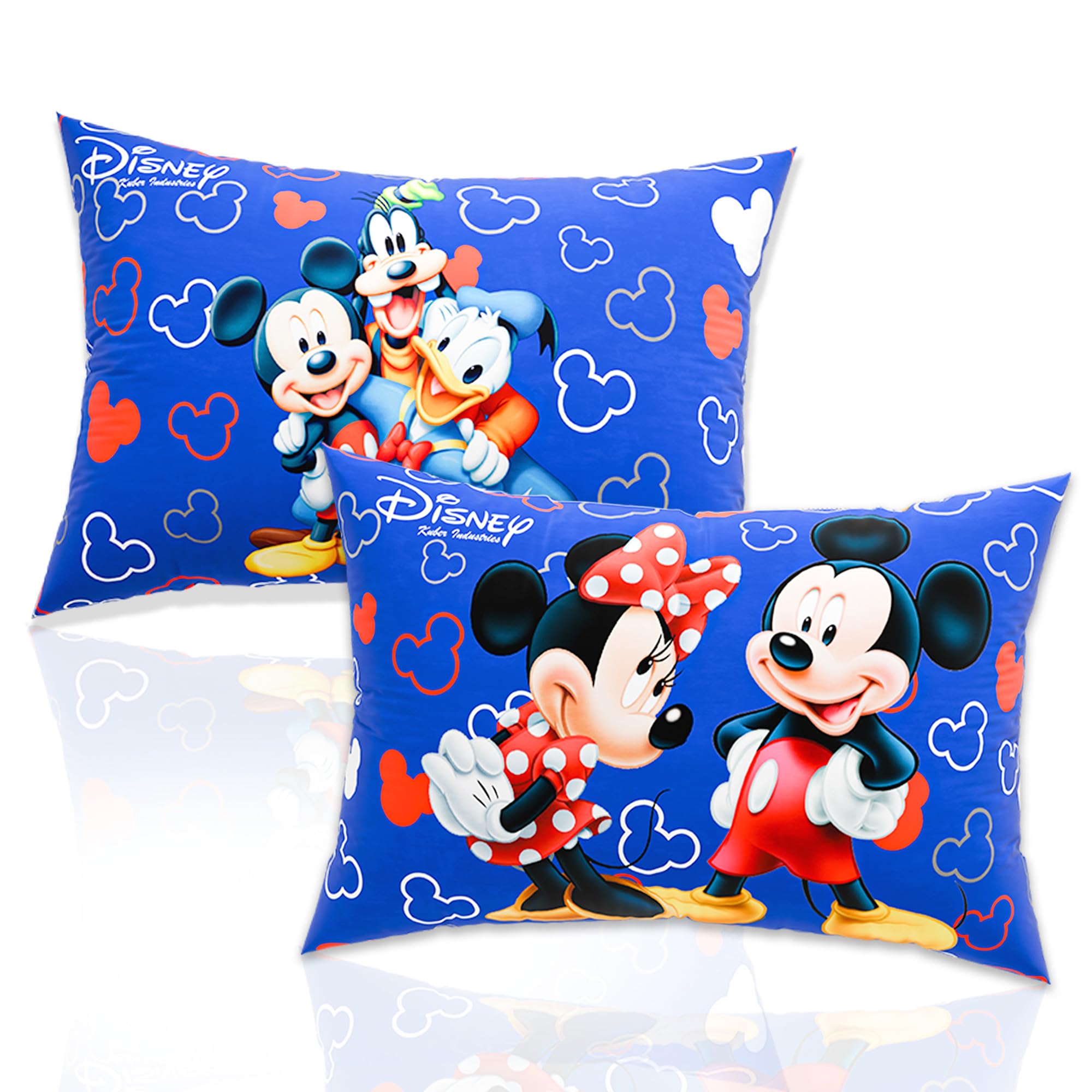 Kuber Industries 2 Pcs Microfiber 16X24 Inch Pillows For Bed | Washable & Neck Support Soft Pillow For Sleeping Bedroom And Livi