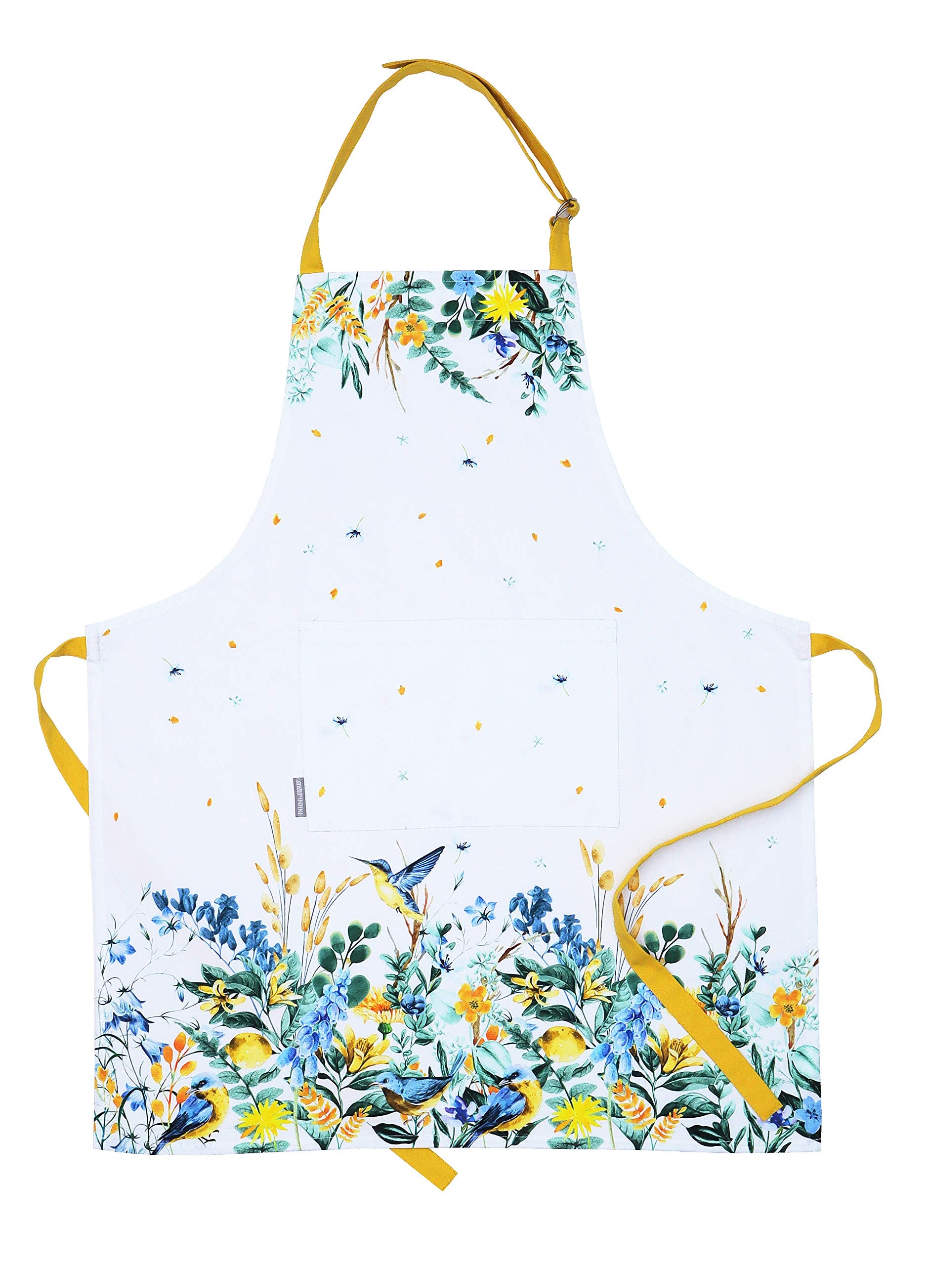 Amour Infini Aprons For Women Adjustable Strap With Waist Ties Apron For Baking, Cooking, Gardening Aprons With Pocket Spring Ap