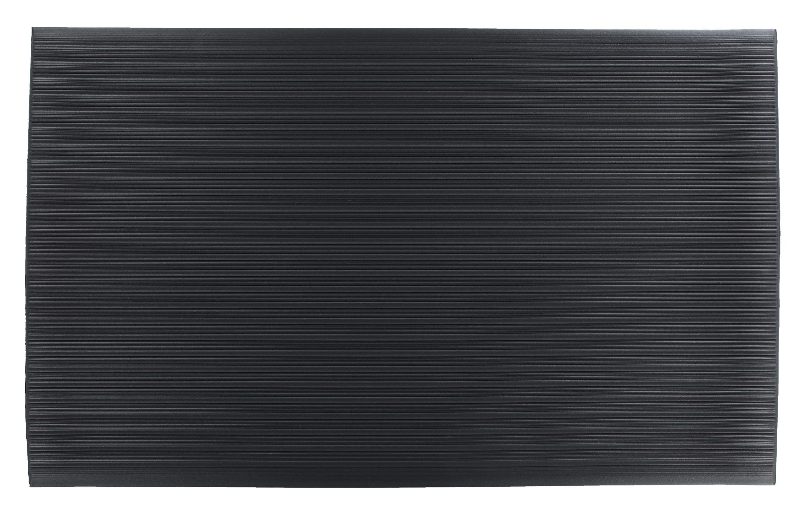 Guardian Floor Protection 24046002 Air Step Anti-Fatigue Floor Mat, Vinyl, Black, 4' Length, 60' Width