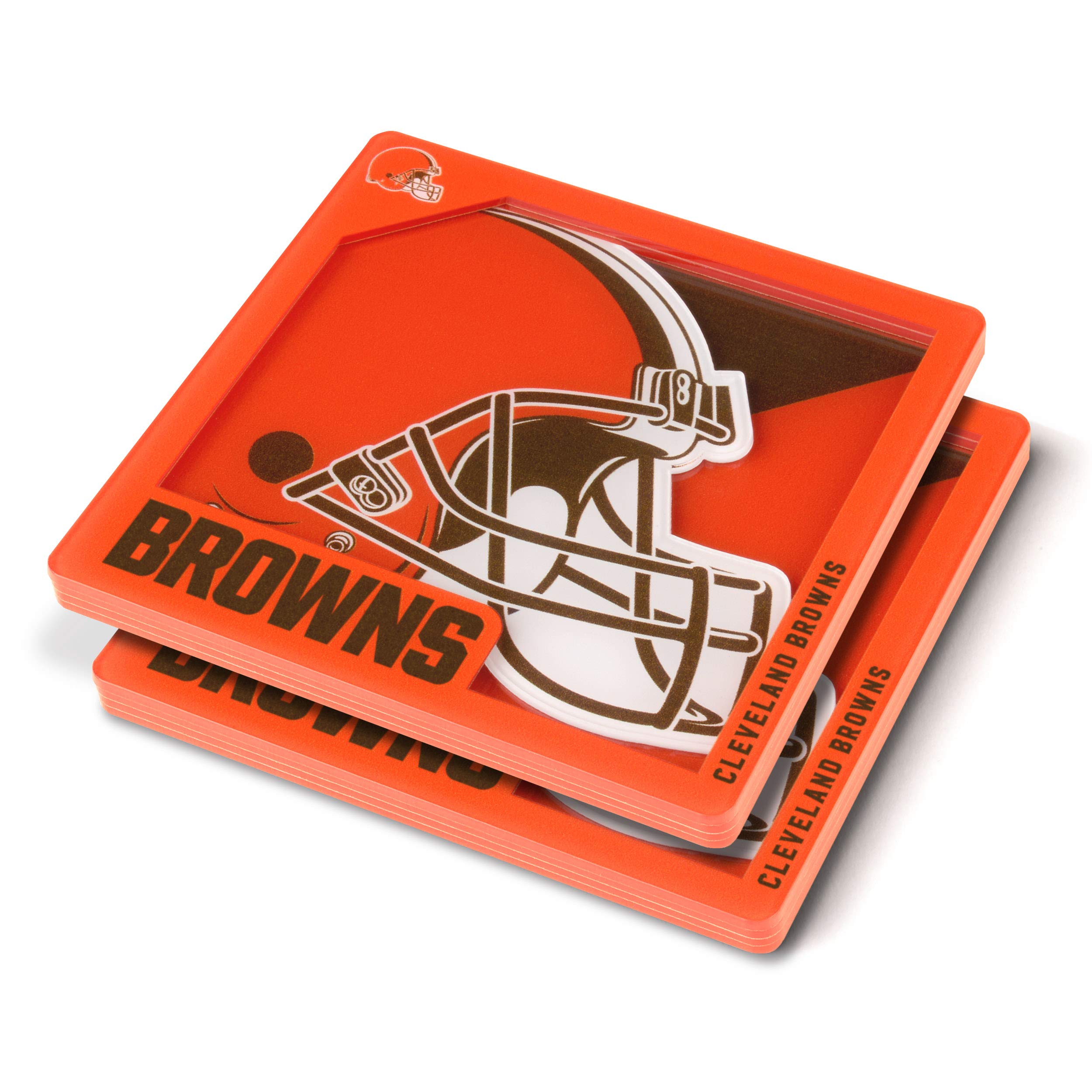 Youthefan Nfl Cleveland Browns 3D Logo Series Coasters