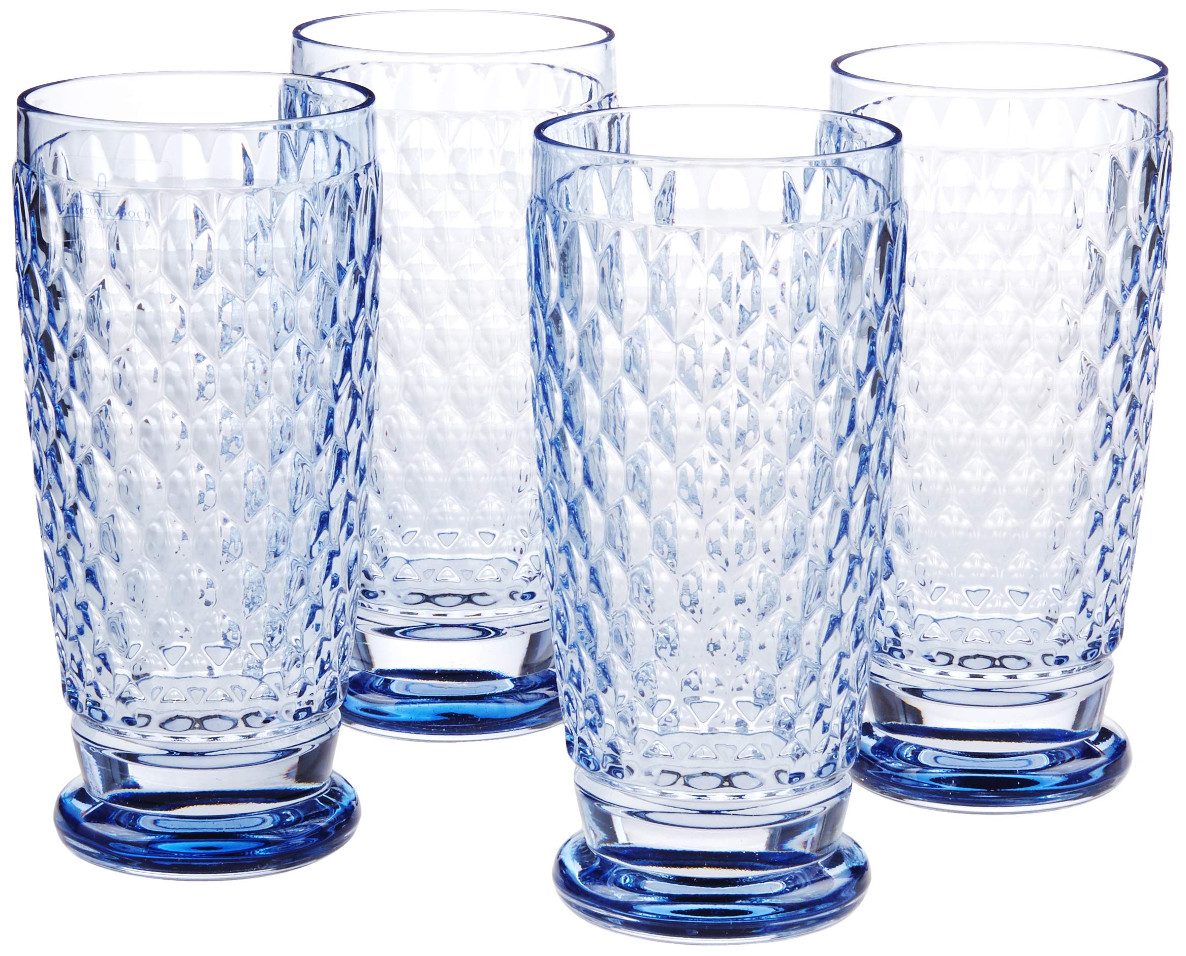 Boston Highball Tumblers Set Of 4 - Blue - 13.5 Ounce