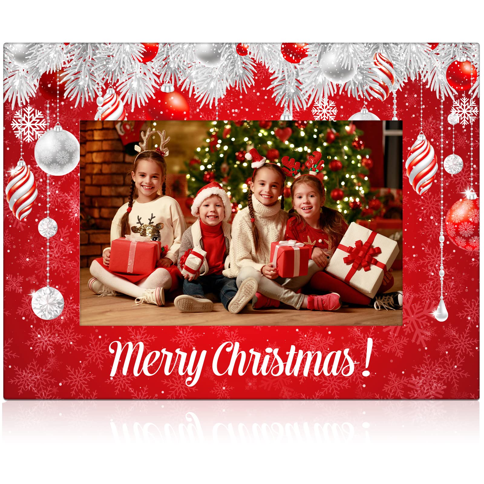 party greeting Christmas Picture Frame 4x6 Christmas Ceramic Photo Frame Decorations Holiday Christmas Xmas Gifts Vertically Sui