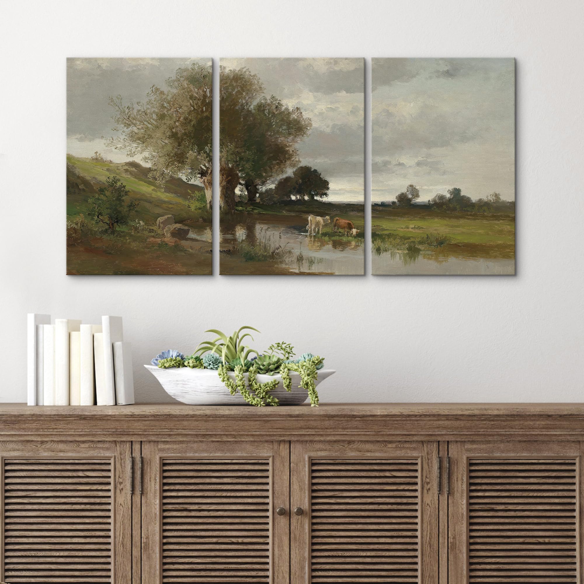 Wall26 Canvas Print Wall Art Set William Blue Collection Style Illustrations Modern Art Decorative Floral Botanical Minimal For