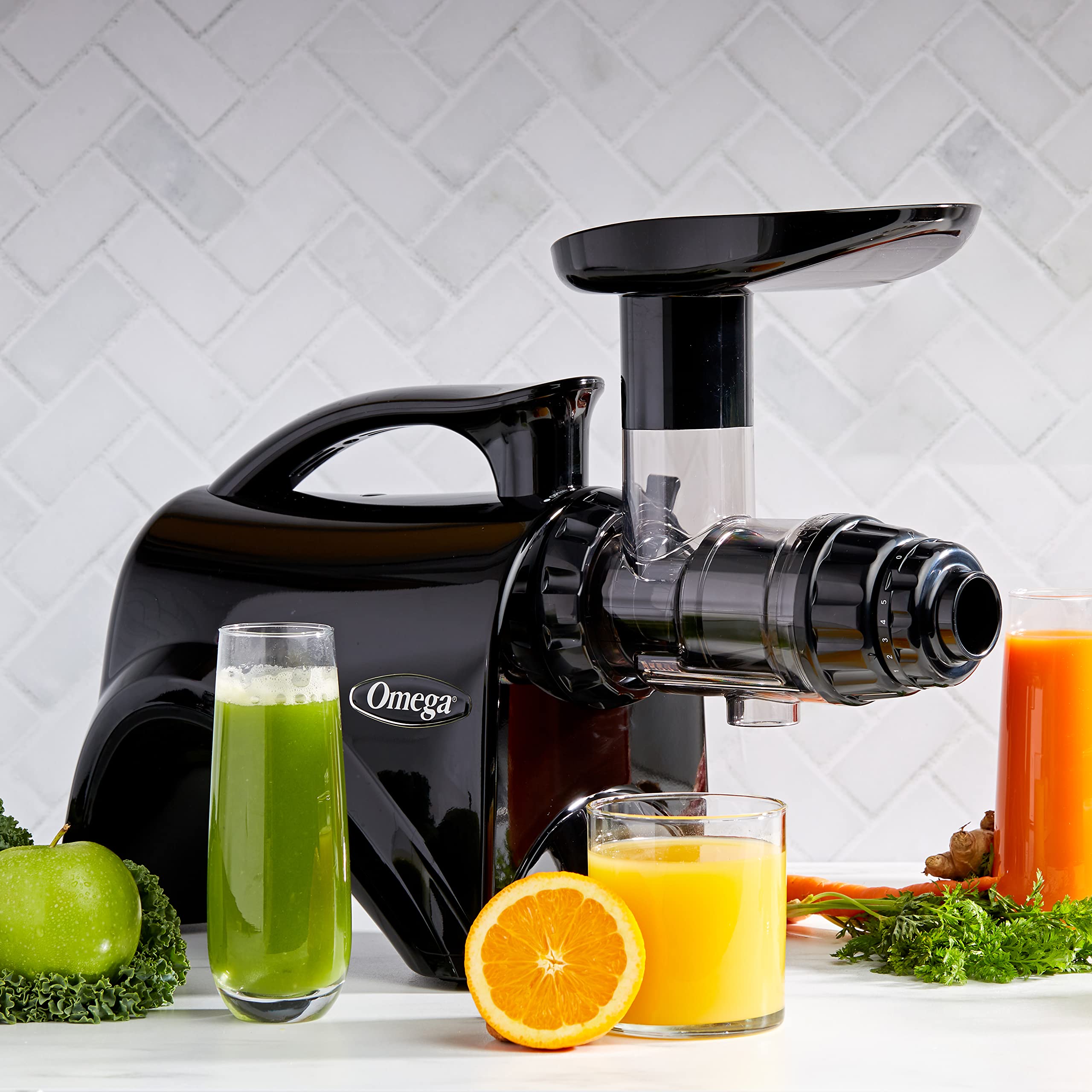 Omega Juicer Nc900Hbk19 Juice Extractor And Nutrition System Slow Masticating Dual-Stage Extraction With Adjustable Settings, 15