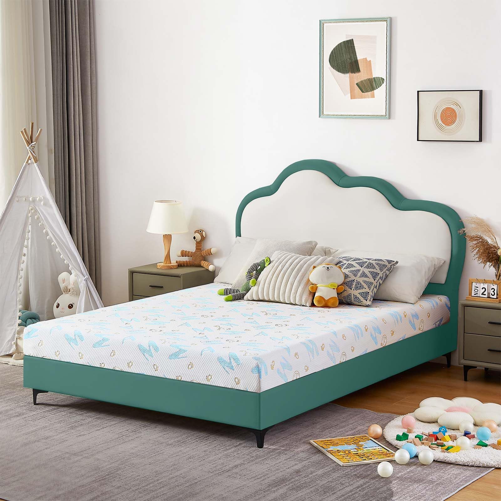 Ouui 6 Inch Twin Mattress For Kids, Removable Washable Cover Cooling Memory Foam Medium Feel, Bed-In-A-Box, Certipur-Us Certifie