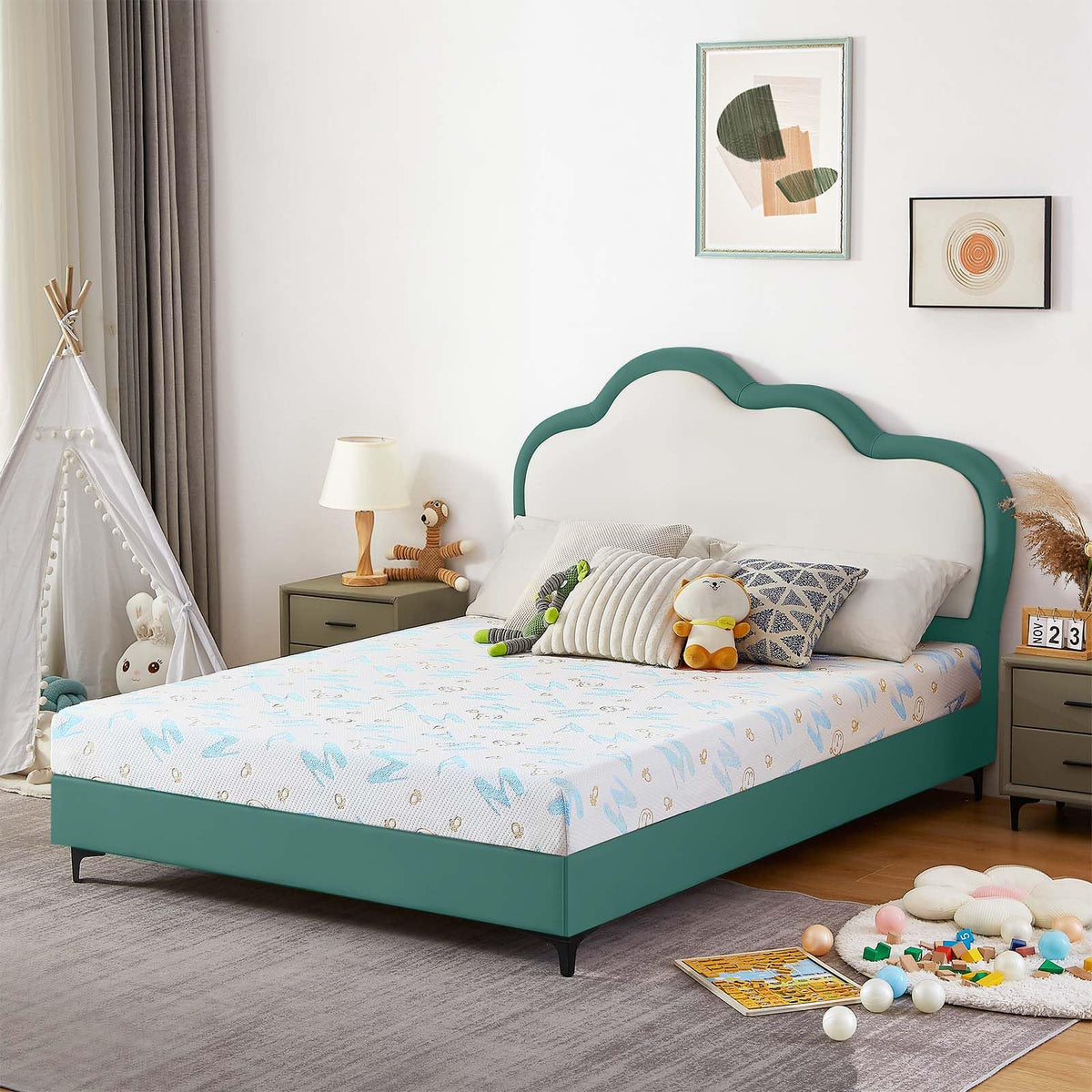 Ouui 5 Inch Full Mattress, Removable Washable Cover Cooling Memory Foam Medium Feel, Bed-In-A-Box, Certipur-Us Certified