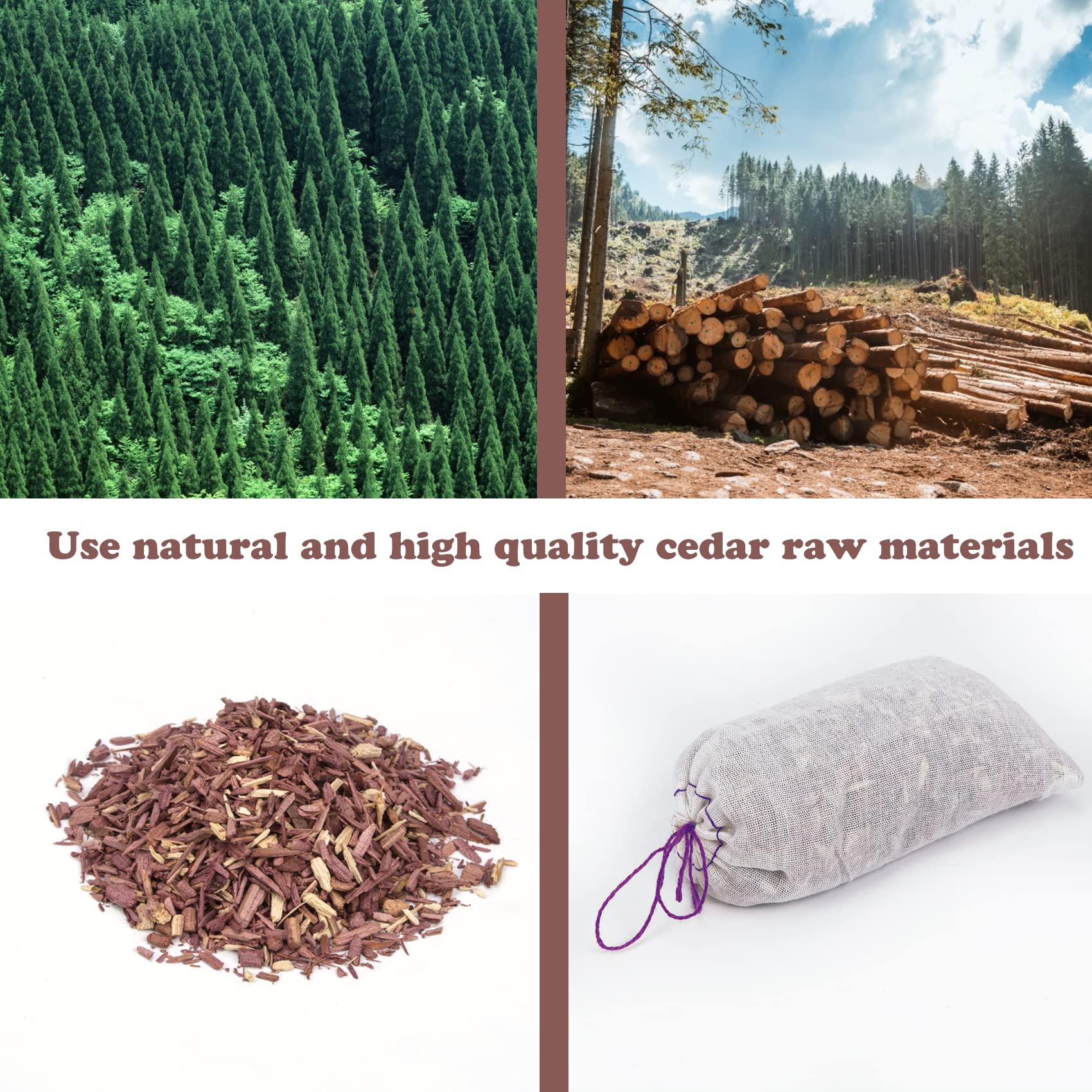 24 Pack Moth Repellent For Closet Lavender Sachet Bags, Cedar Blocks For Clothes Storage, Cedar Lavender Bags Sachets For Drawer