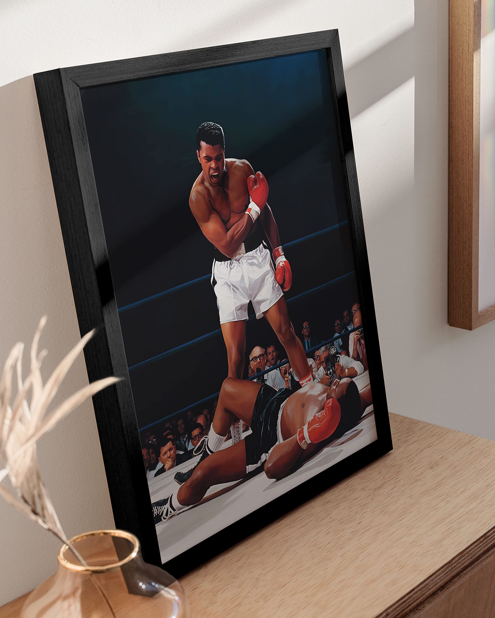 Haus And Hues Muhammad Ali Posters - Muhammad Ali Wall Art For Men, Motivational Wall Decor, Ring Boxing Posters, Motivational P