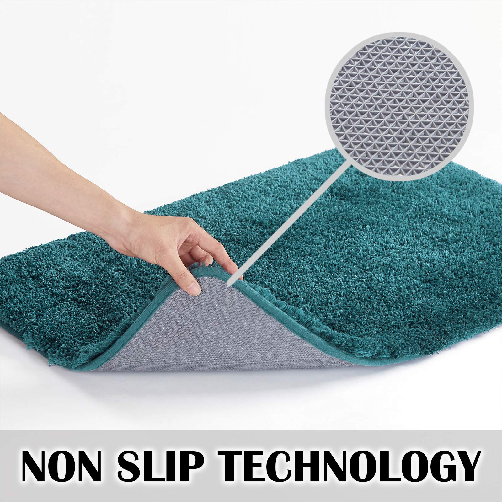 Suchtale Large Bathroom Rug Extra Soft And Absorbent Shaggy Bathroom Mat Machine Washable Microfiber Bath Mat For Bathroom Non S