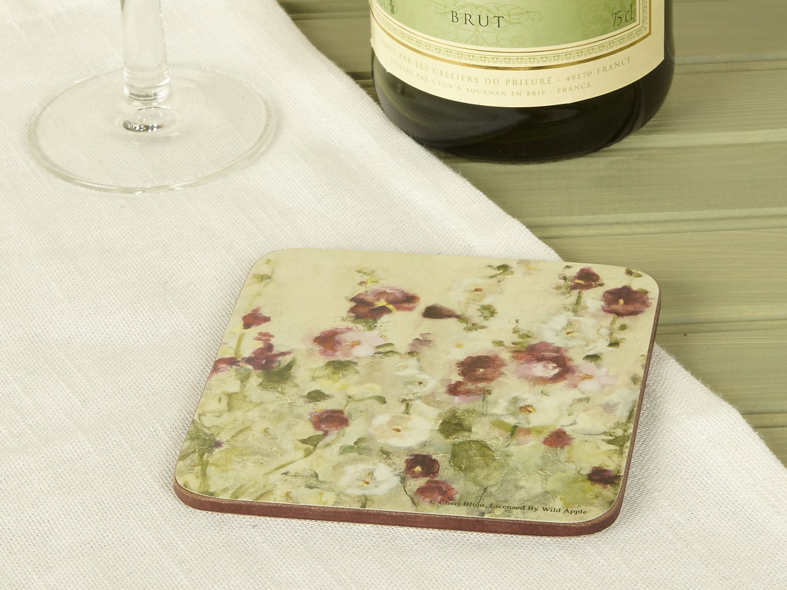 Creative Tops Set Of 6 Wild Field Poppies Premium Cork-Backed Coasters, Multi-Colour, 6 Piece