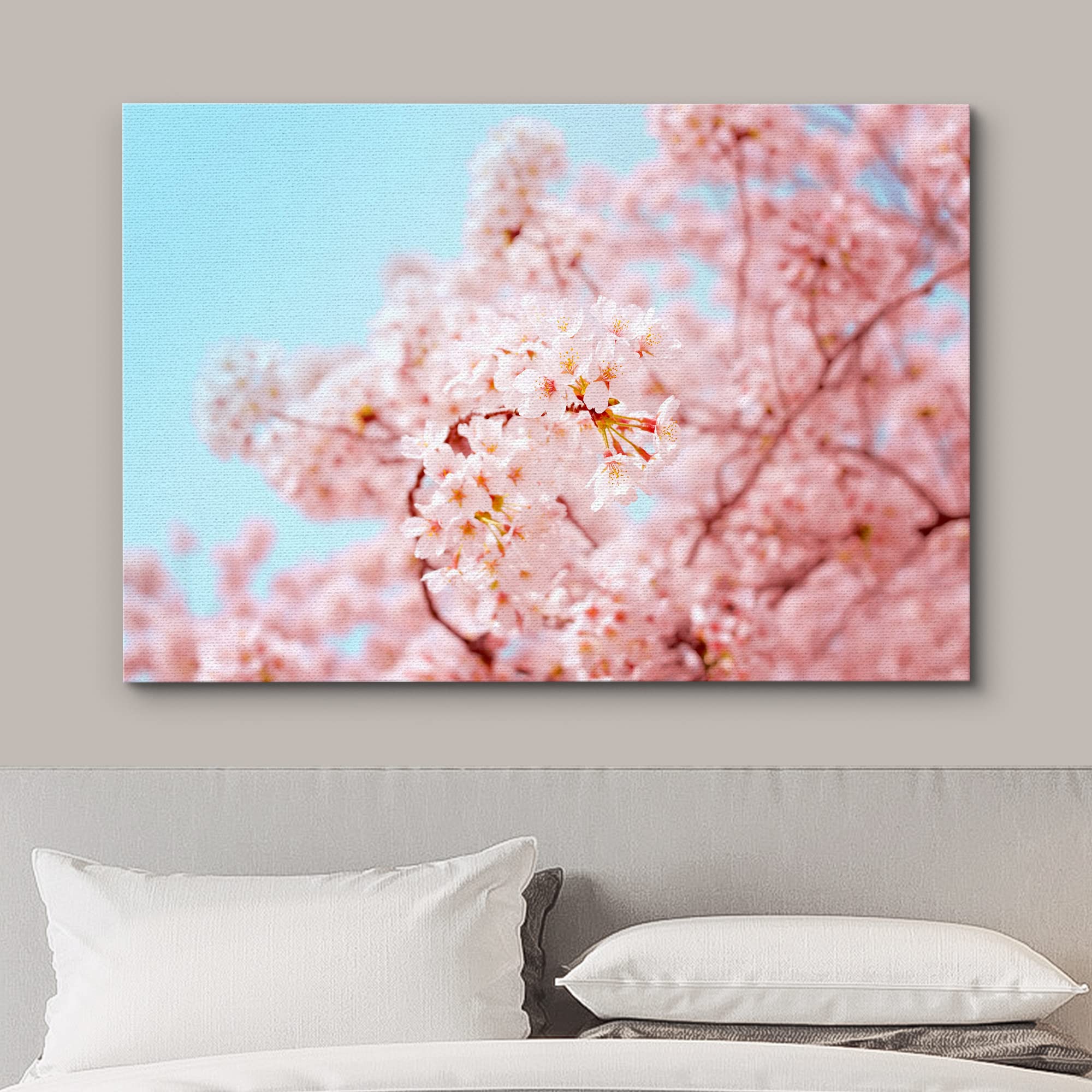Wall26 Canvas Print Wall Art Spring Summer Japanese Cherry Blossoms Nature Floral Photography Realism Botanical Wilderness Zen R
