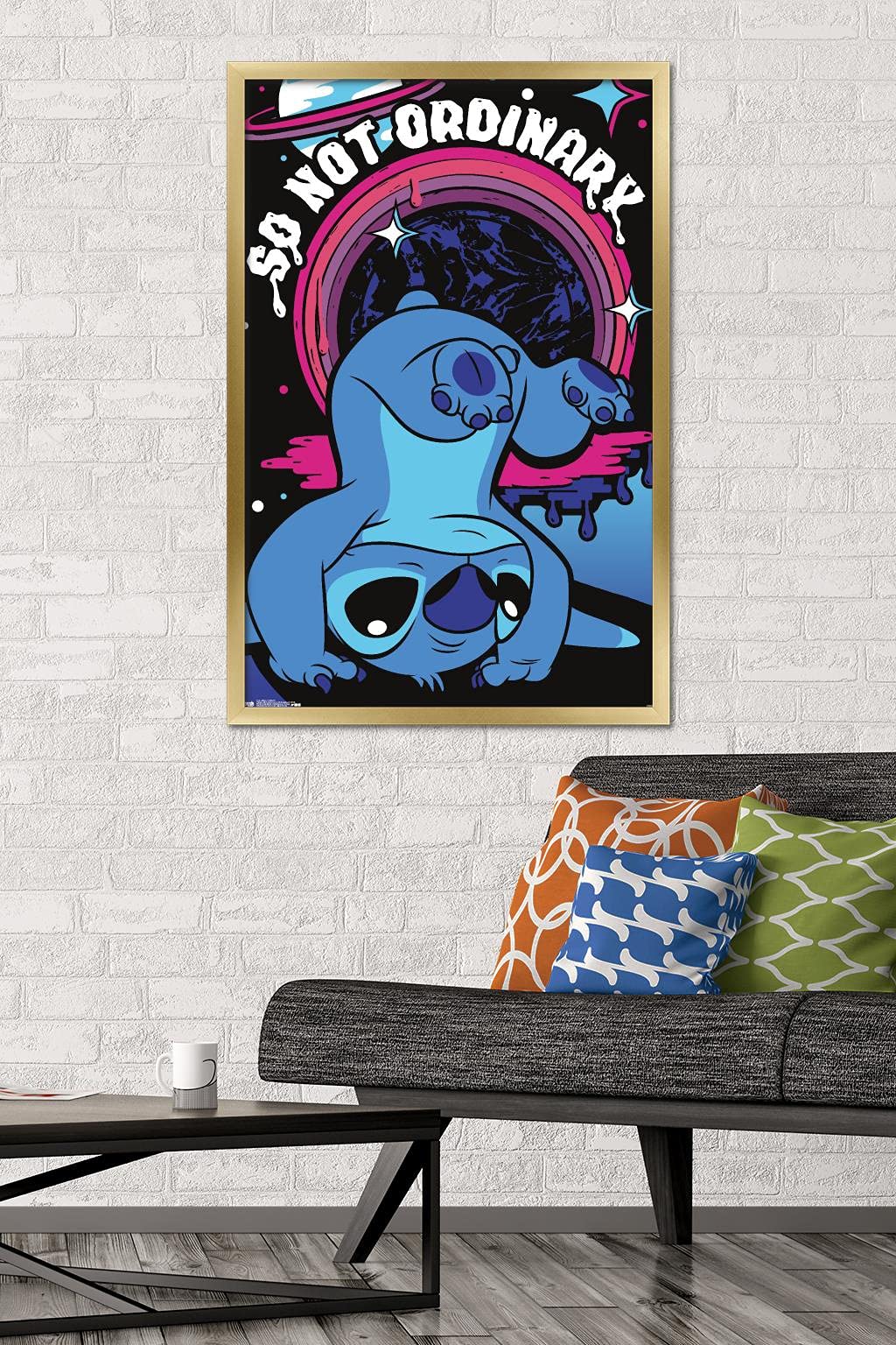 Trends International Disney Lilo And Stitch - Ordinary Wall Poster, 22.375'' X 34'', Gold Framed Version