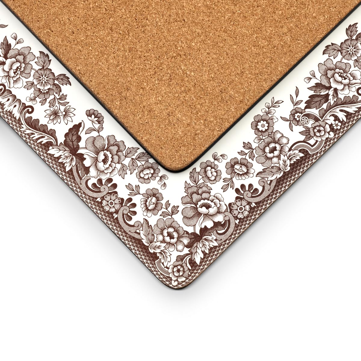 Pimpernel Spode Woodland Collection Placemats  Set Of 4  Heat Resistant Mats  Cork-Backed Board  Hard Placemat Set For Dining Ta