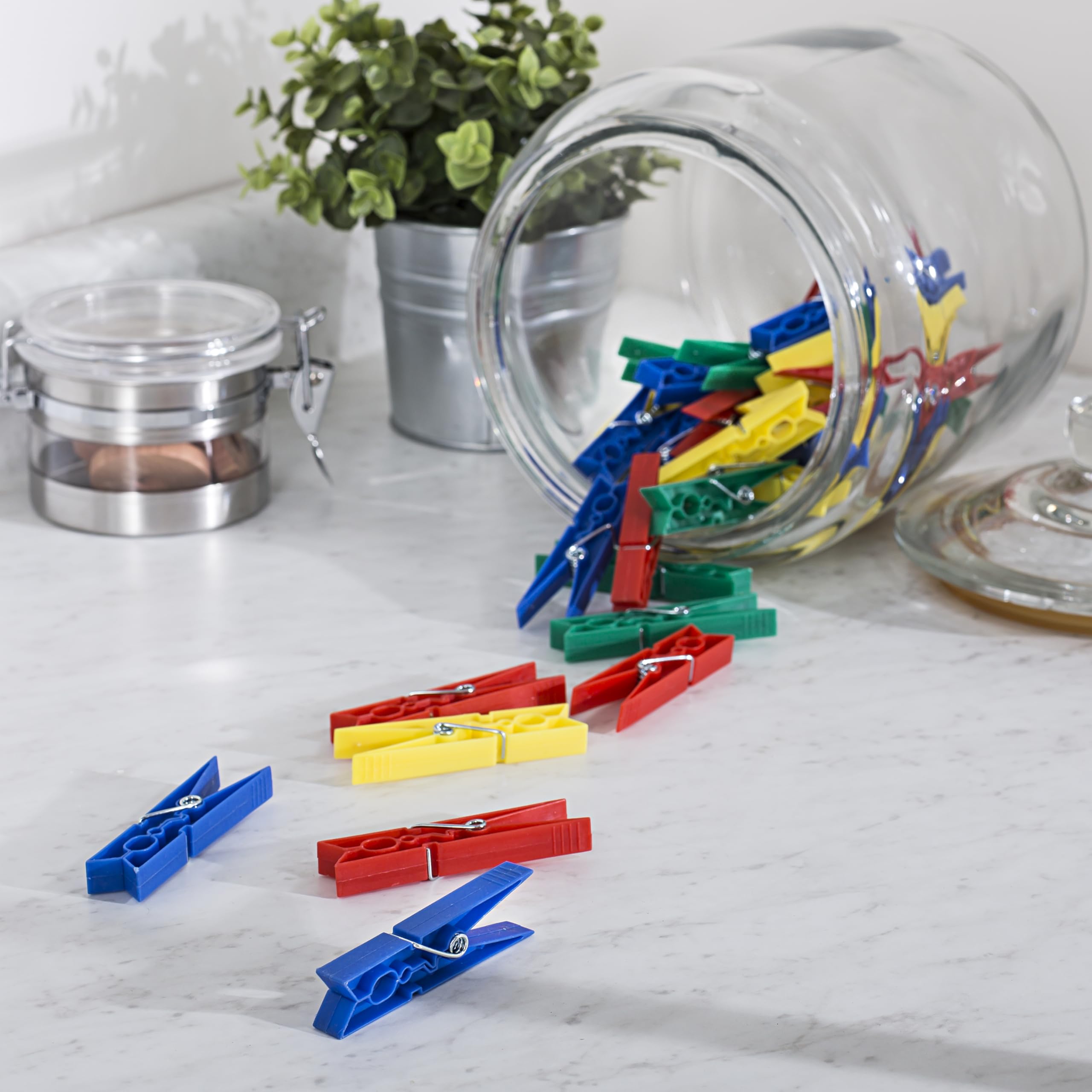 Honey-Can-Do Dry-01410 Plastic Clothespins, 50-Pack