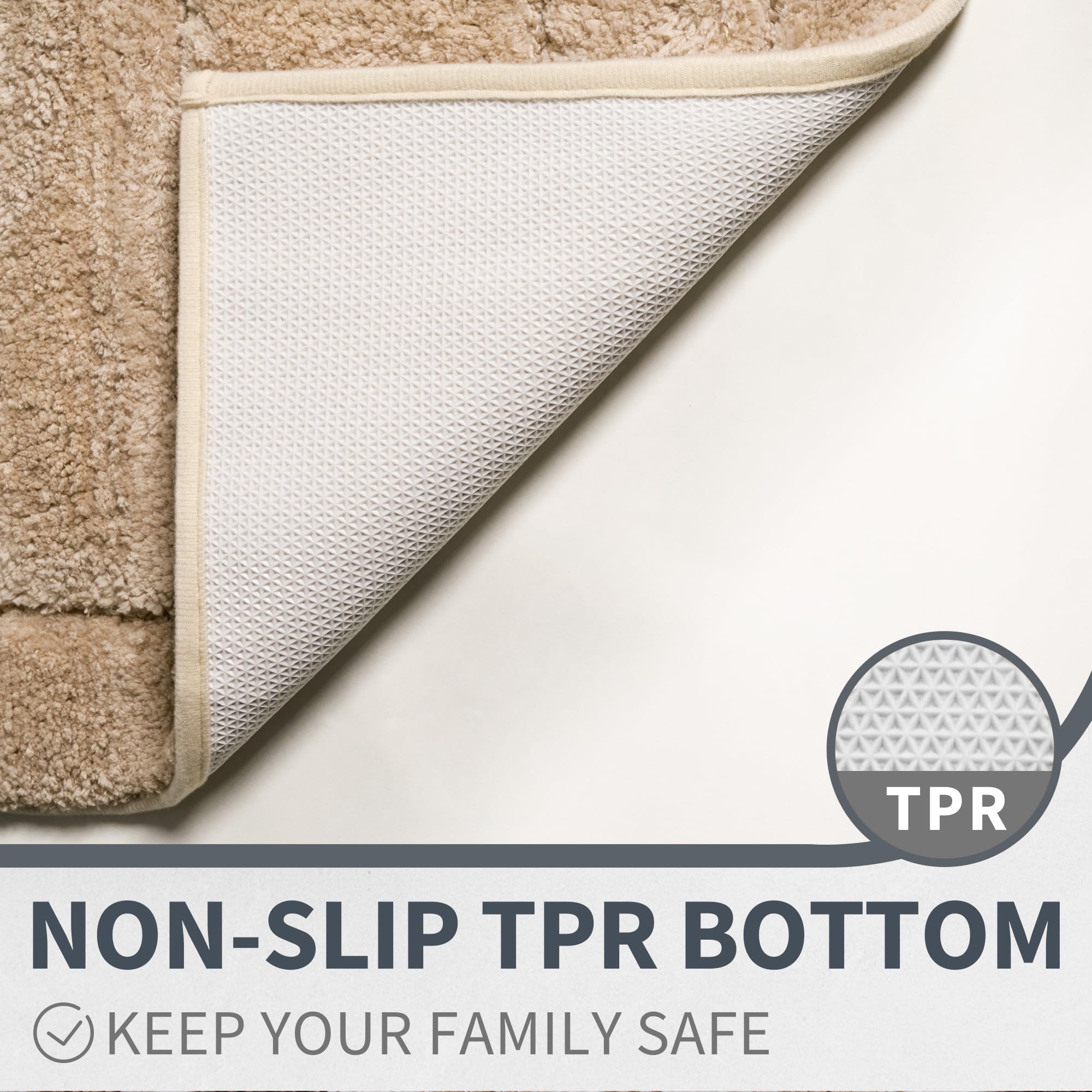 Granny Says Bathroom Rugs Non Slip, 20'' X 32'', Bath Rugs For Bathroom Washable, Bath Mats For Bathroom Floor, Microfiber Bath