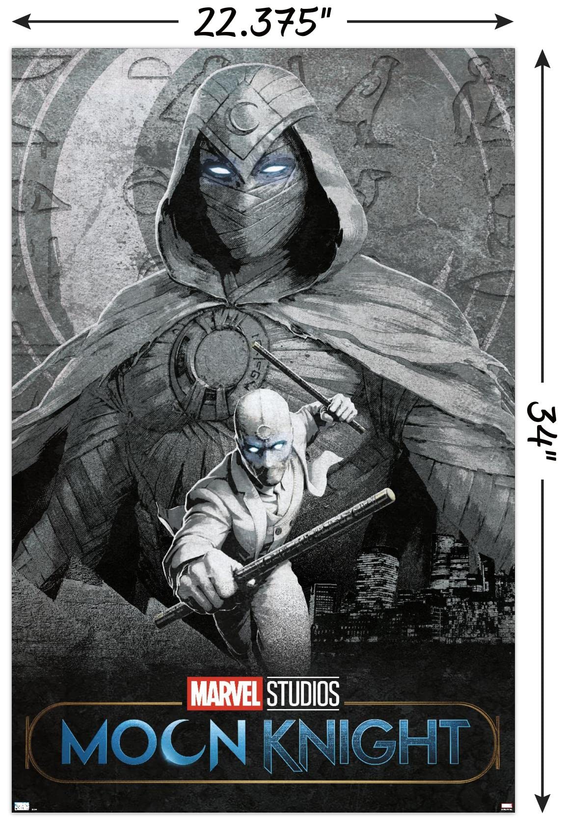 Trends International Marvel Moon Knight - Teaser Wall Poster, 22.375'' X 34'', Unframed Version
