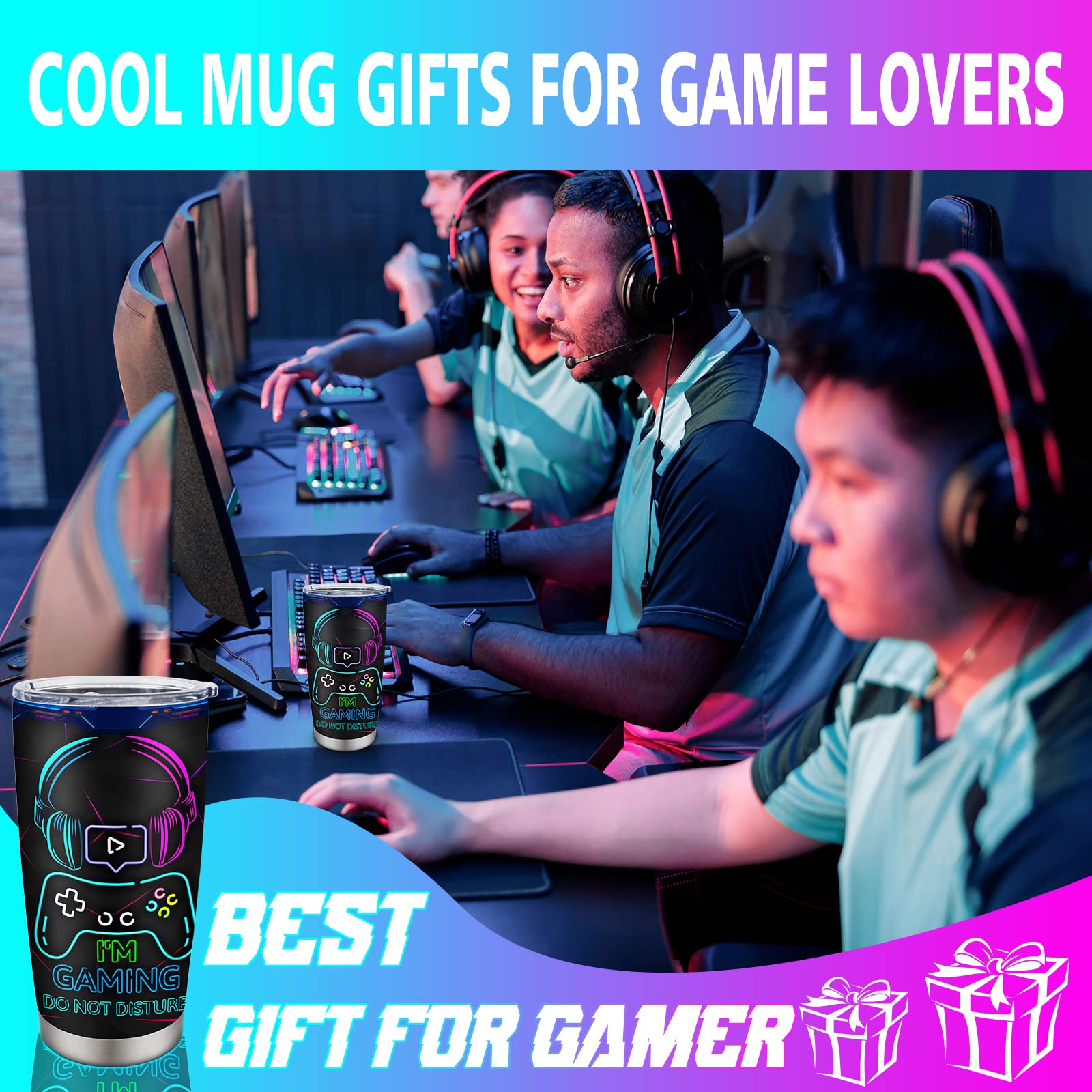 Gamer Gifts, Gifts For Gamers, Cool Gamer Gifts For Men Teenage Teen Boys Boyfriend, Gaming Mugs Stuff, Video Games Party Favors
