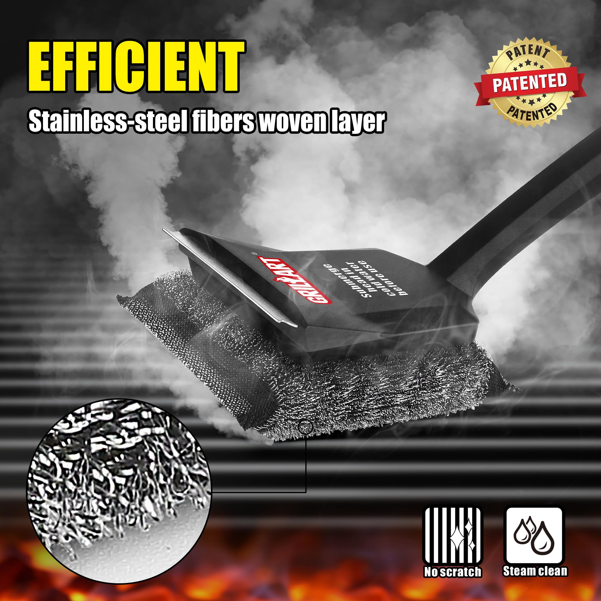 Grillart Steamwizards Grill Brush Replacement Pad, 1 Pcs