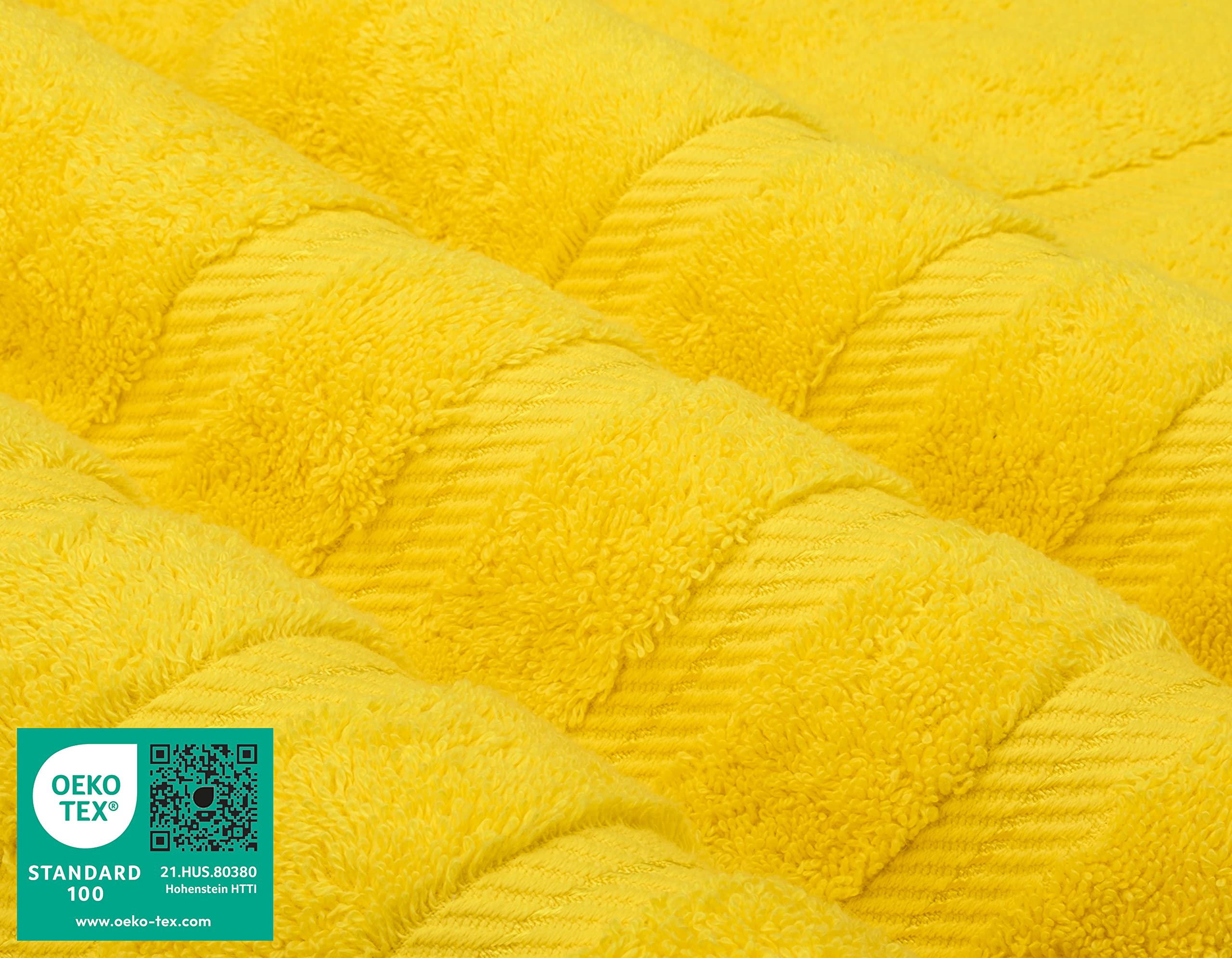 American Soft Linen Luxury 3 Piece Towel Sets  1 Bath Towel 1 Hand Towel 1 Washcloth  100% Turkish Cotton Towels for Bathroom  Yellow Towel Set