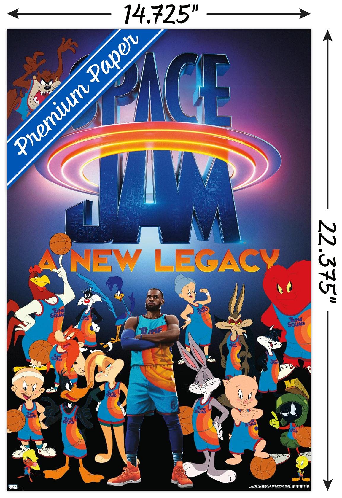 Trends International Space Jam: A New Legacy - Team Wall Poster, 14.725'' X 22.375'', Premium Unframed Version
