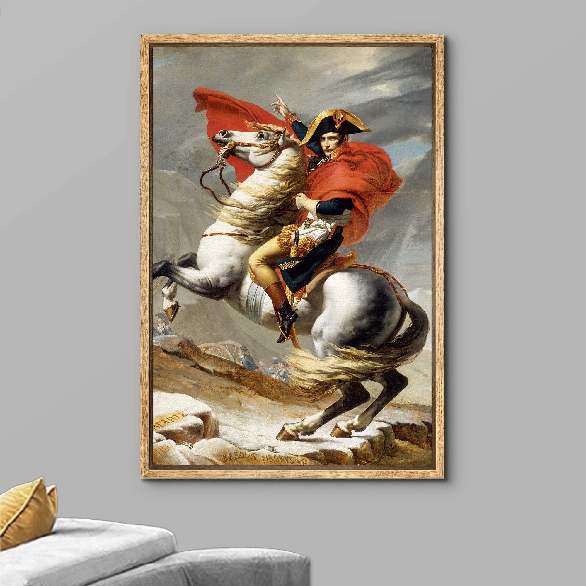 Wall26 Framed Canvas Print Wall Art Portrait Of Napoleon Bonaparte People Pop Culture Historical Realism Famous Closeup Multicol