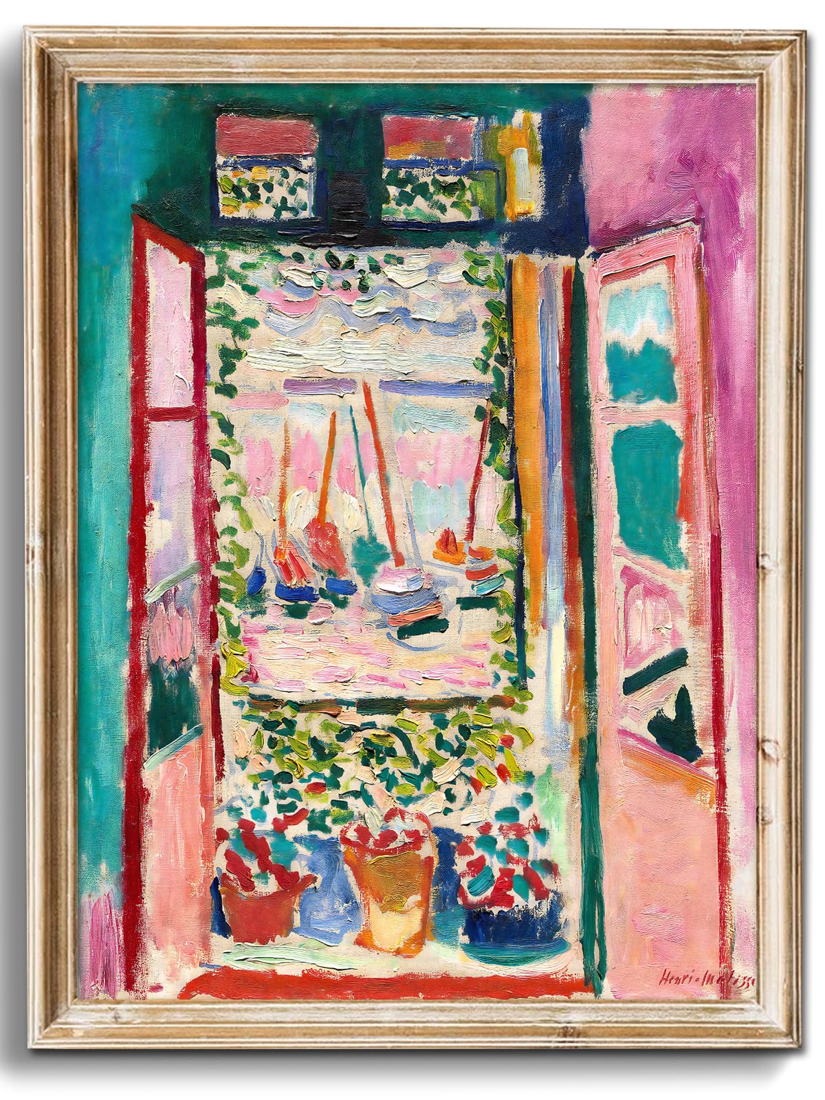 Uniro Matisse Wall Art Prints, Matisse Poster Vintage Famous Artist Oil Canvas Painting, Modern Abstract Colorful Aesthetic Post