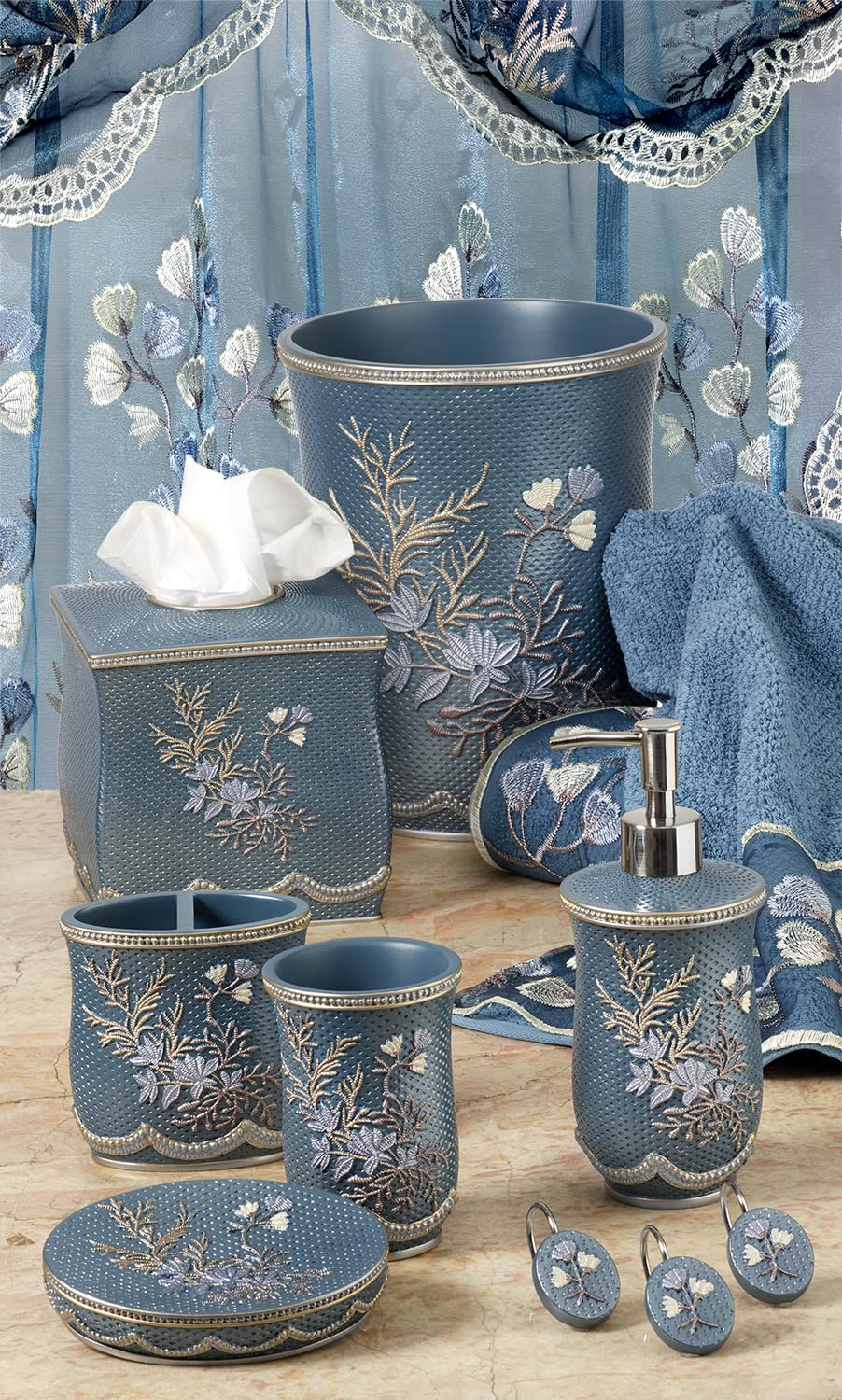 Popular Bath Lotion Pump Capri, Slate Blue