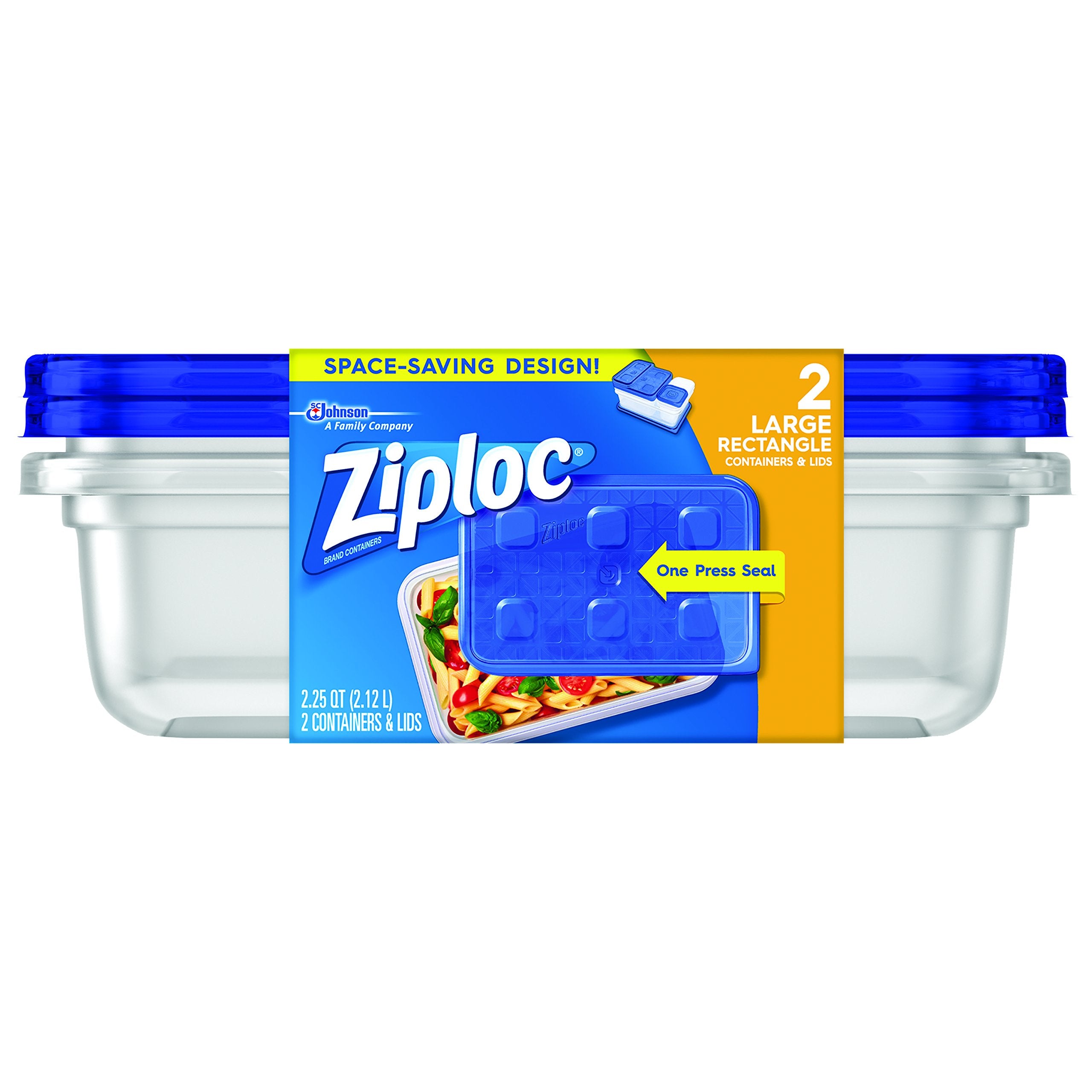 Ziploc 70941 9 Cup Large Square Container - 2 Count