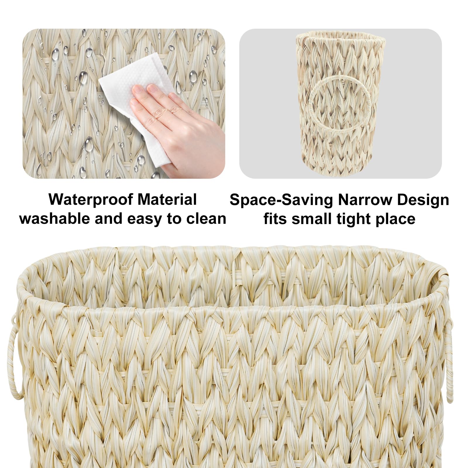 Coeusy Toilet Paper Storage,Toilet Paper Basket For Bathroom Storage,Toilet Paper Holder Stand,Toilet Paper Organizer For 6 Mage