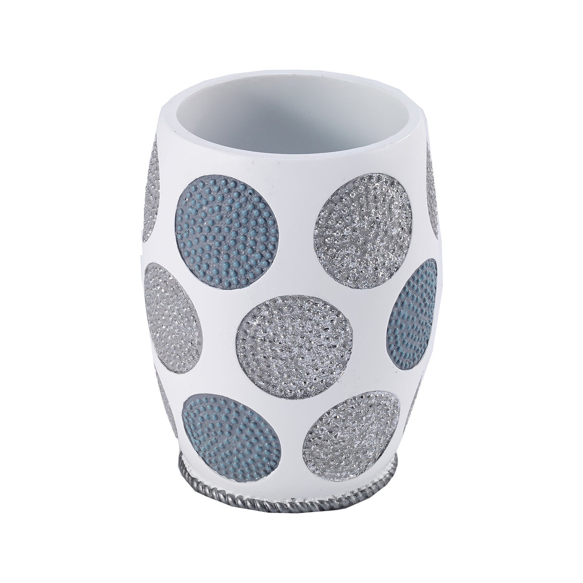 Avanti Linens - Tumbler, Countertop Organzier, Stylish Bathroom Accessories (Dotted Circles Collection)