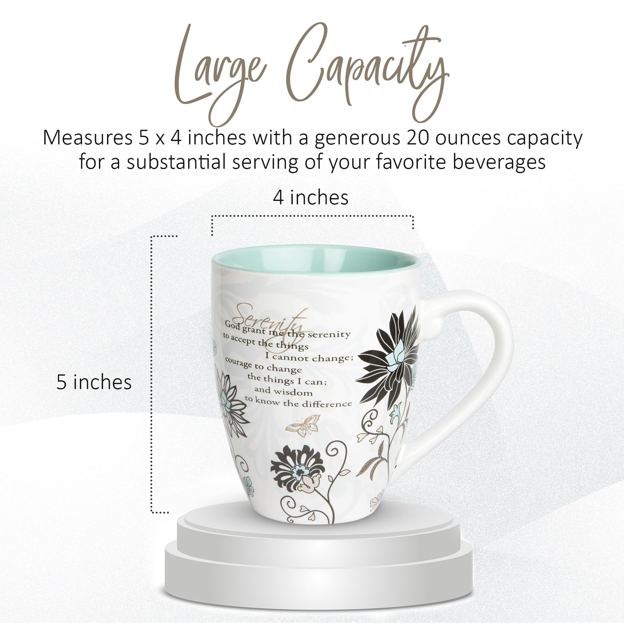 Pavilion Gift Mark My Words 4-3/4-Inch Serenity Mug  20-Ounce