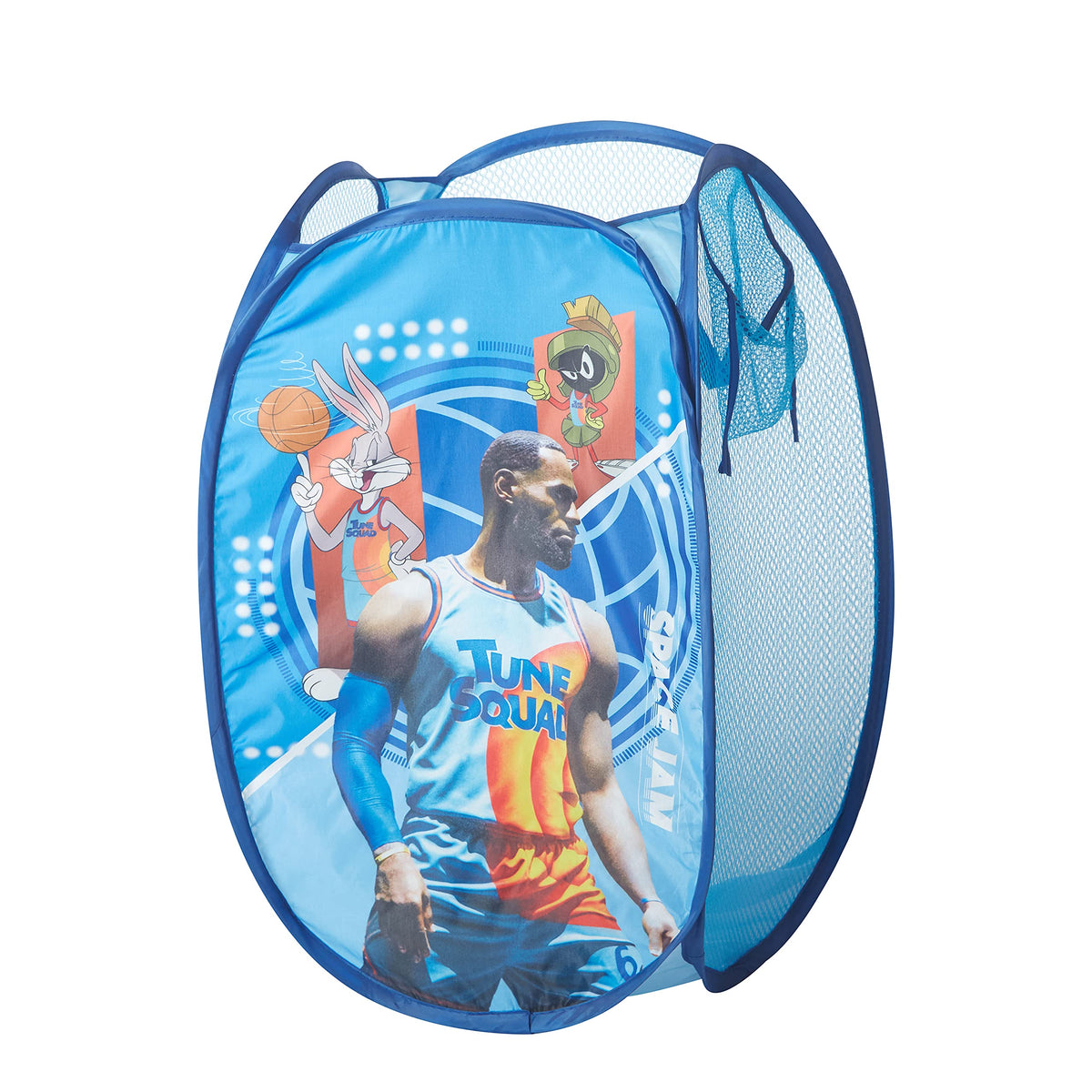 Idea Nuova Space Jam: A New Legacy Pop Up Laundry Storage Hamper With Handles, 21 '' H X 13 '' L X 13 '' W