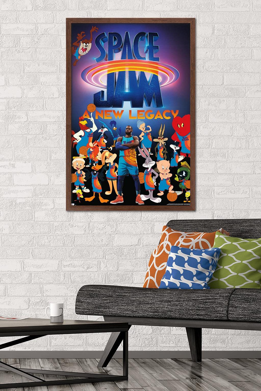 Trends International Space Jam: A New Legacy - Team Wall Poster, 22.375'' X 34'', Mahogany Framed Version