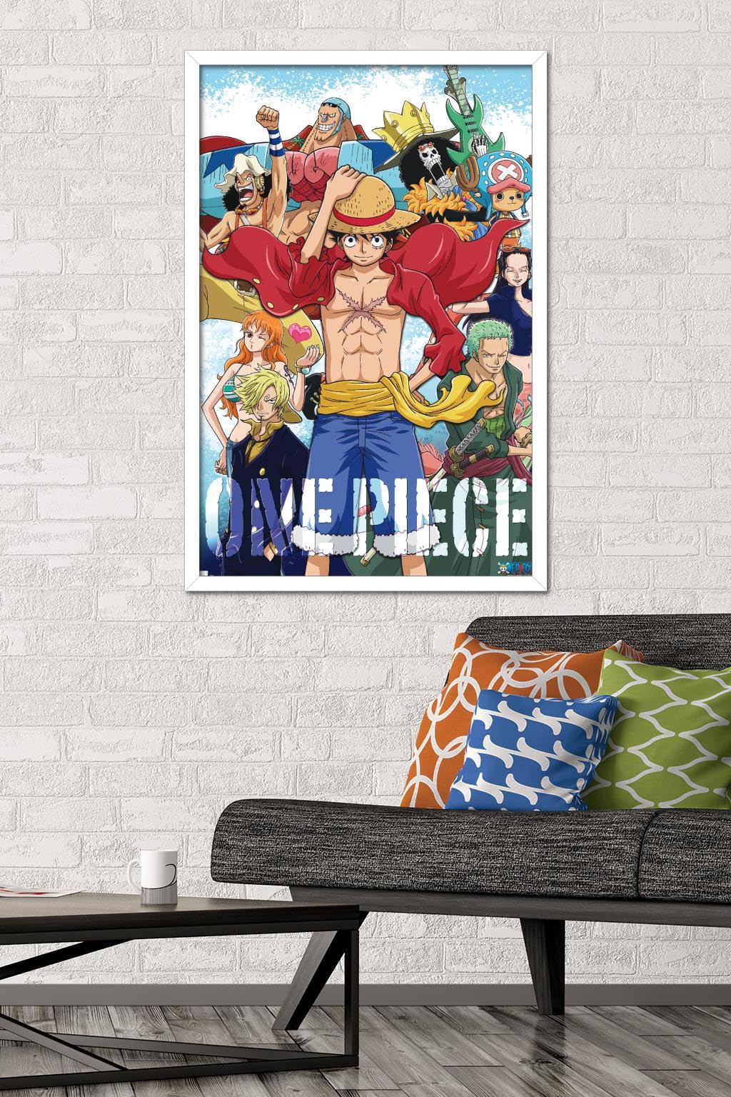 Trends International One Piece - Crew Wall Poster, 34L X 22.4W, White Framed Version