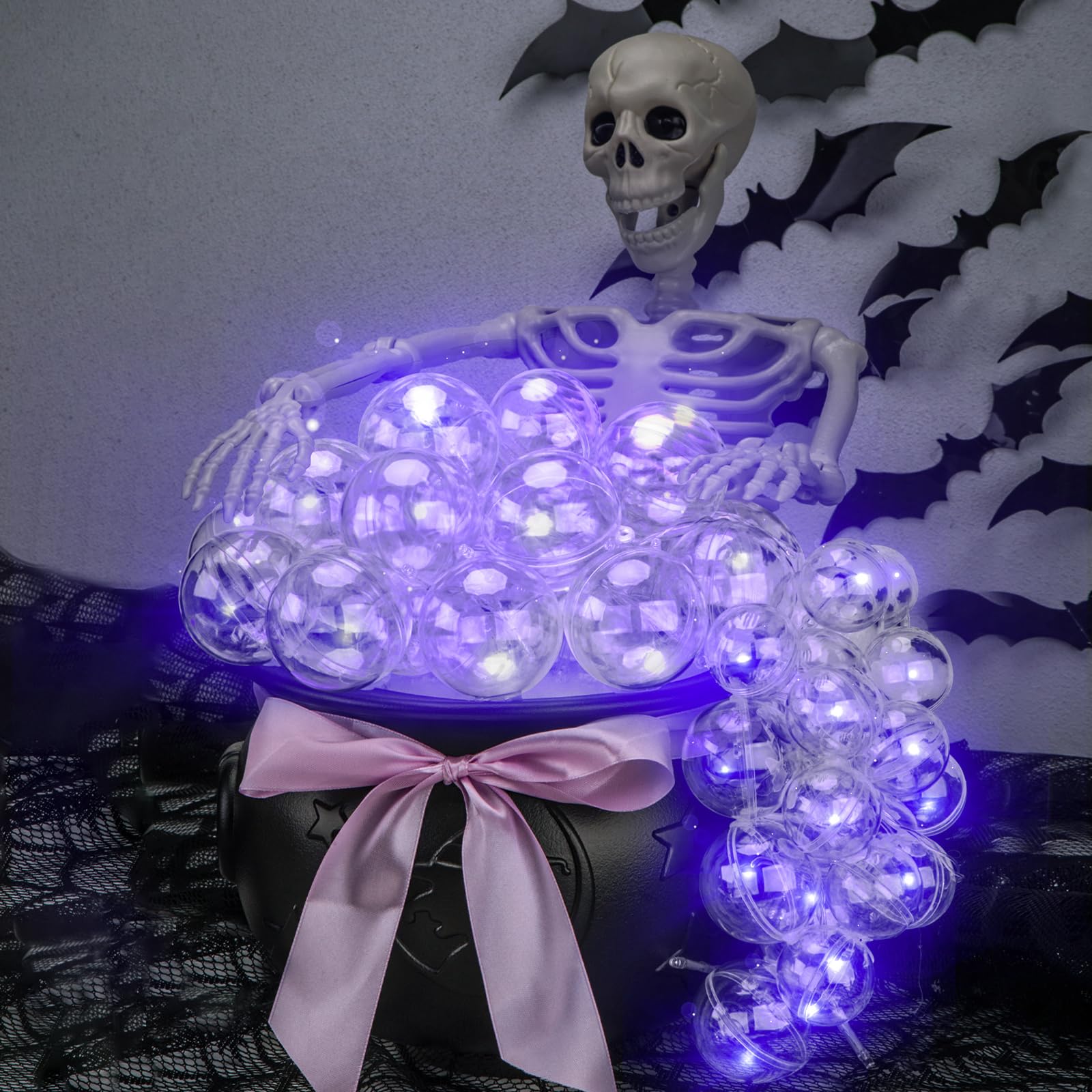 Halloween Decorations Indoor,Black Witches Cauldron,Halloween Party Decorations,Plastic Cauldron Pot,Bubble Witch Cauldron Diy S