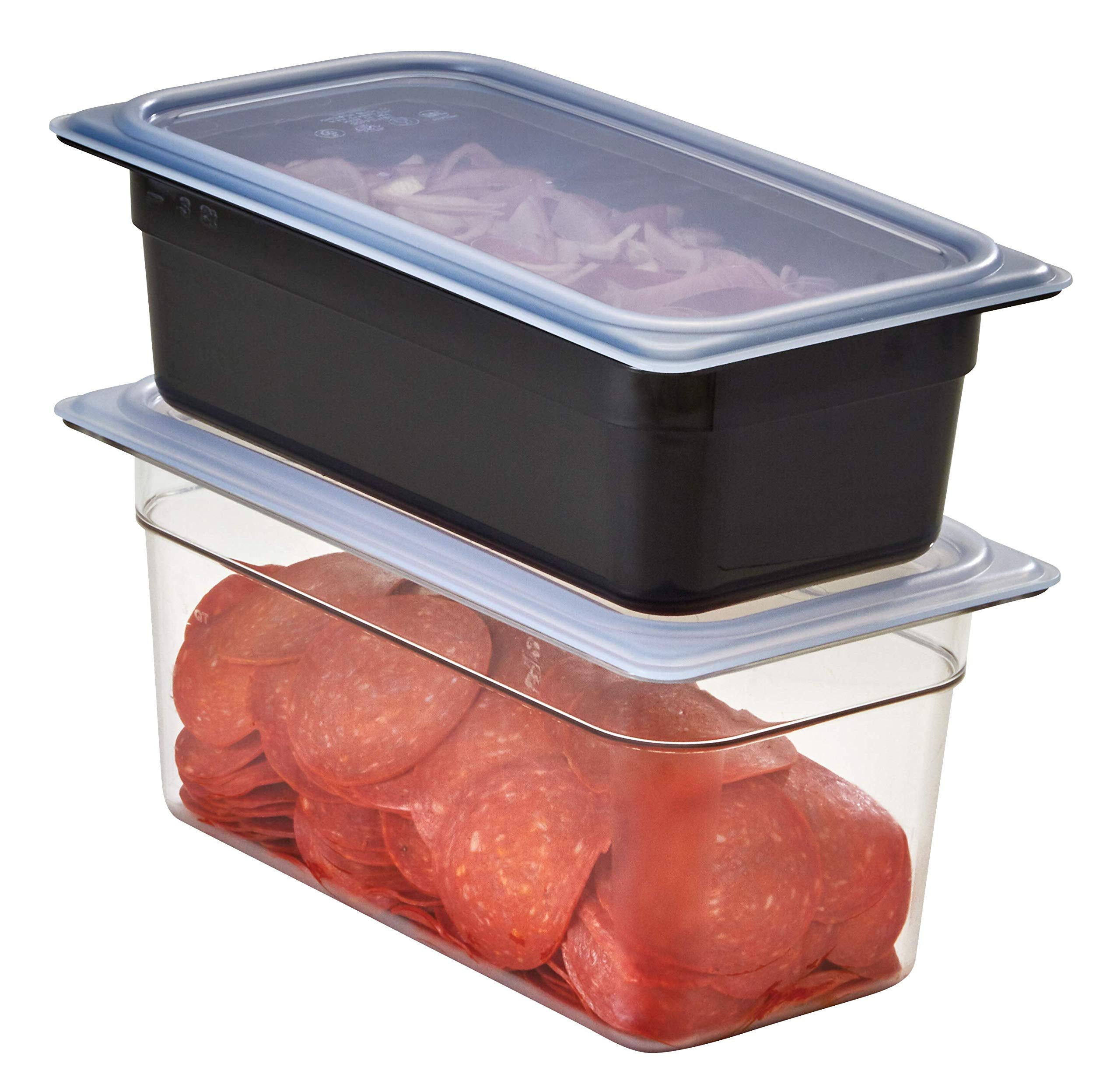 Cambro 34Cw110 Food Pan 1/3 X 4'' Camwear Black Case Of 6