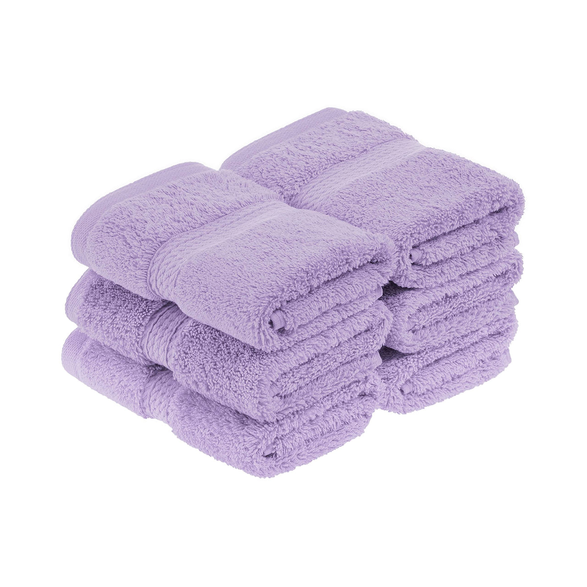 Superior Egyptian Cotton Pile Face Towel/Washcloth Set Of 6, Ultra Soft Luxury Towels, Thick Plush Essentials, Absorbent Heavywe
