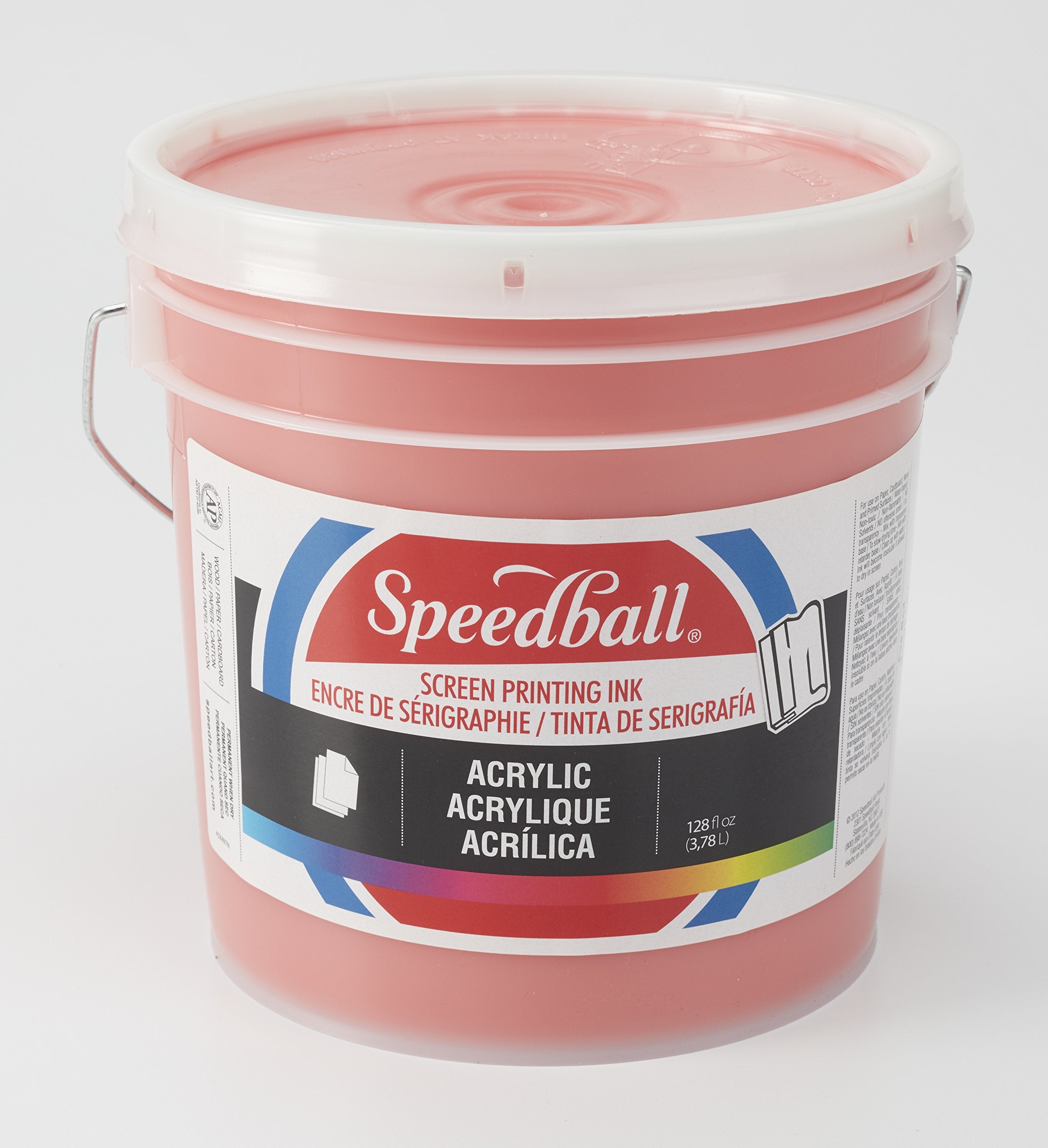 Speedball Acrylic Screen Printing Ink, 128-Ounce, Fire Red