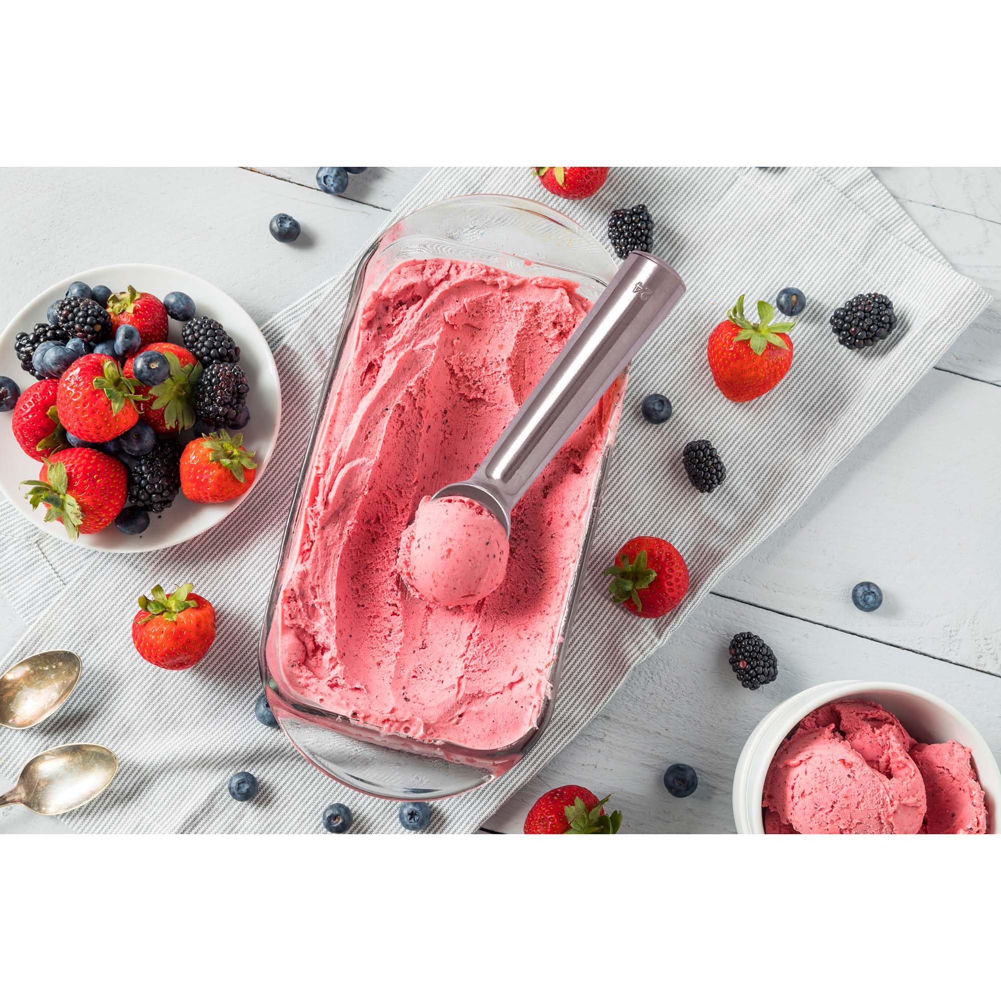 Hic Kitchen Anti-Freeze Ice Cream And Frozen Dessert Scoop, Self Defrosting