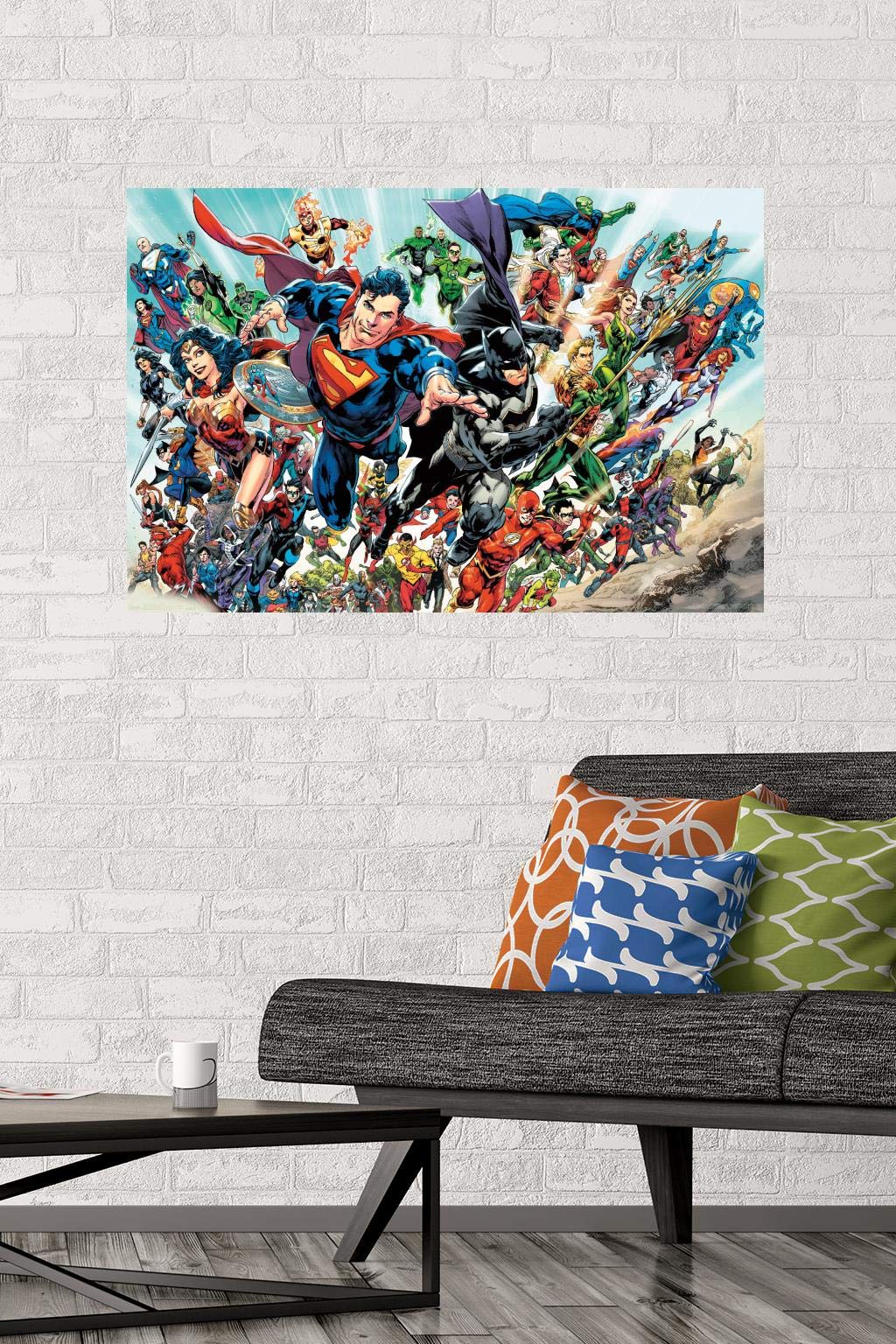 Trends International Justice League Rebirth Wall Poster, 22.375" x 34", Unframed Version, Bedroom Decor, Model RP16067