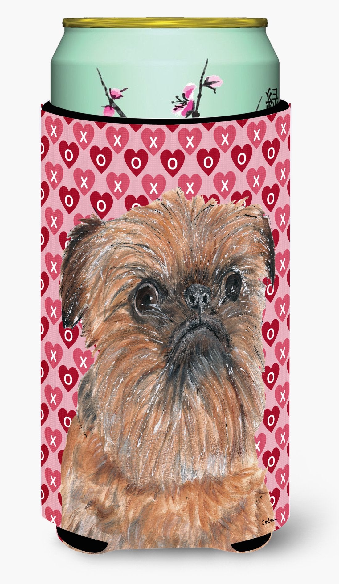 Brussels Griffon Valentine's Love Tall Boy Beverage Insulator Beverage Insulator Hugger