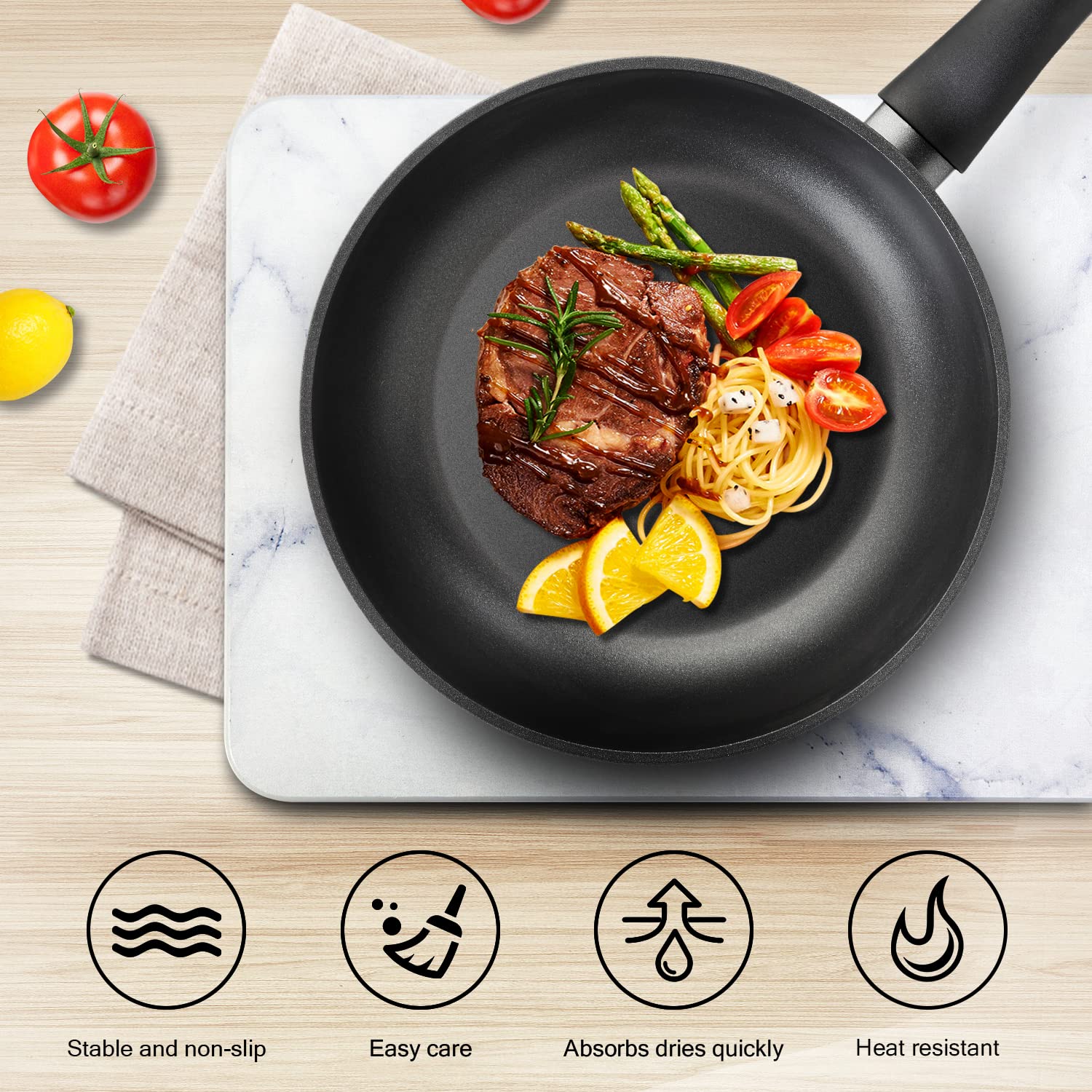 Yuxsm Stone Drying Mat For Kitchen Counter,Ultra Absorbent,Fast Drying,Non-Slip,Heat Resistant Mat Kitchen Gadgets,Stone Dish Dr