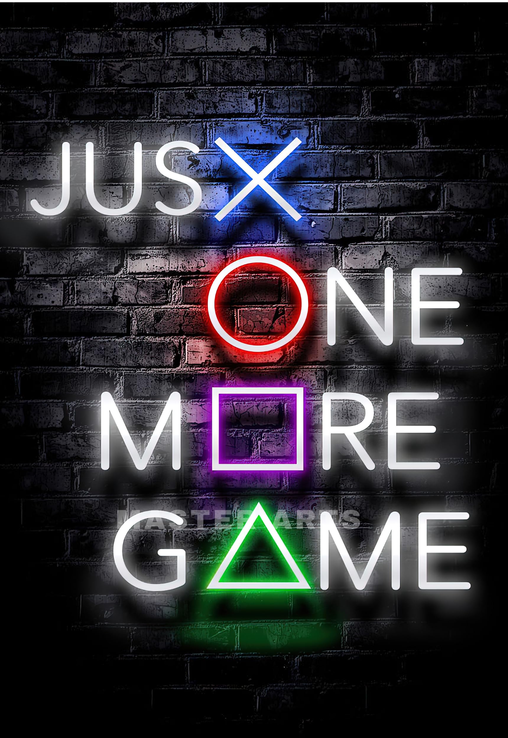 Master Flame Gaming Quotes Aesthetic Wall Art Poster For Living Room, Home & Wall Decor Frame/Frameless | Xbox Playstation Contr