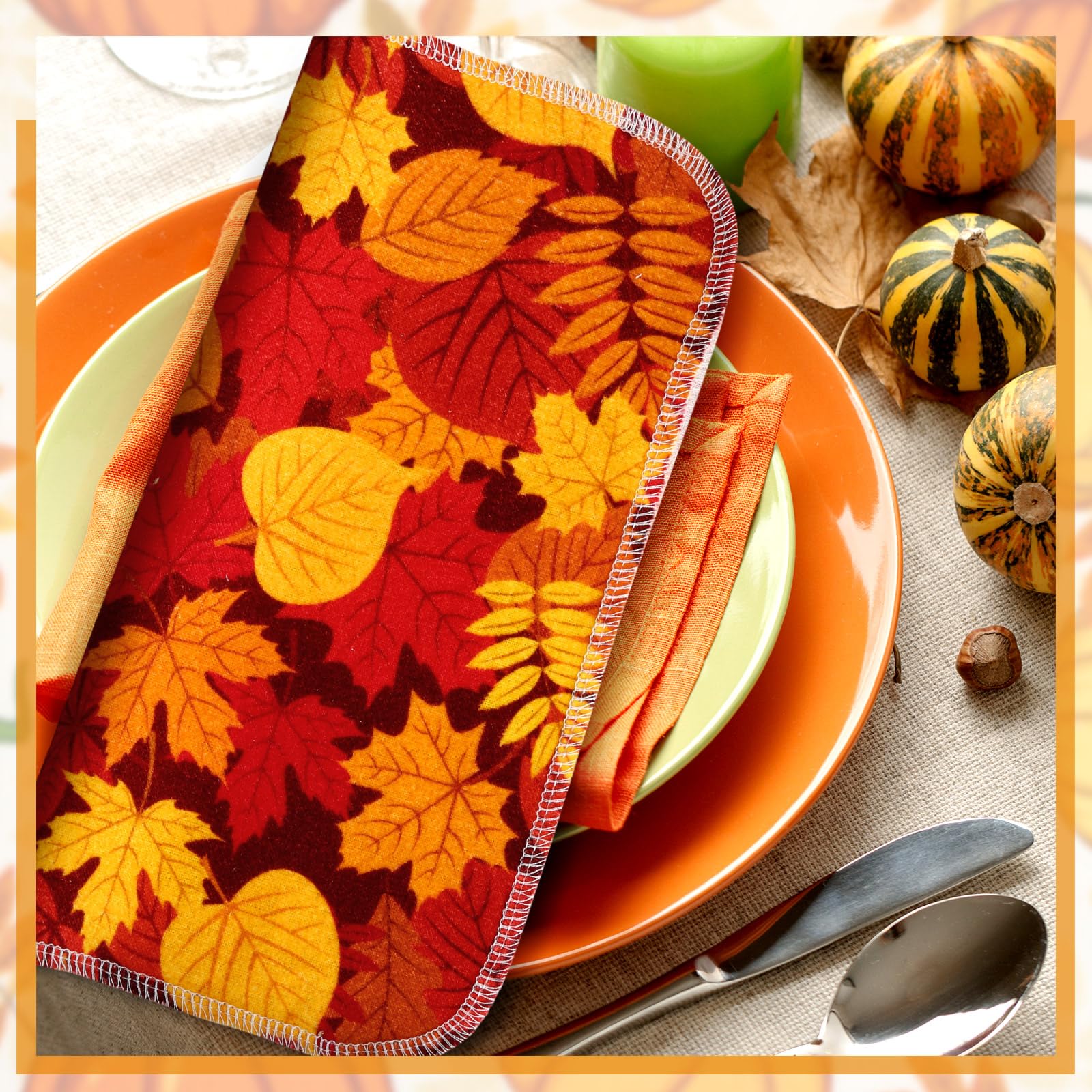 Redbaker 50 Pcs Reusable Paper Towels Paperless Reusable Cotton Cloths Toilet Absorbent Washable Paper Towels with Roll Kitchen