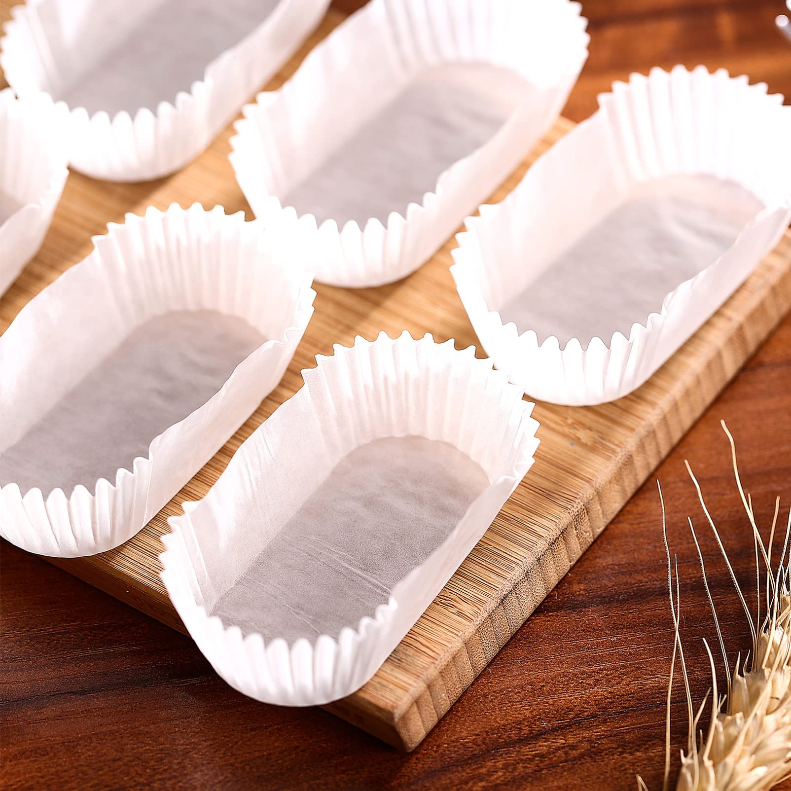 Loaf Liners Oval Baking Cups: 1000Pcs Grease Proof Paper Cupcake Liner Mini Cake Cup Parchment Bread Trays For Cake Muffins Cupc