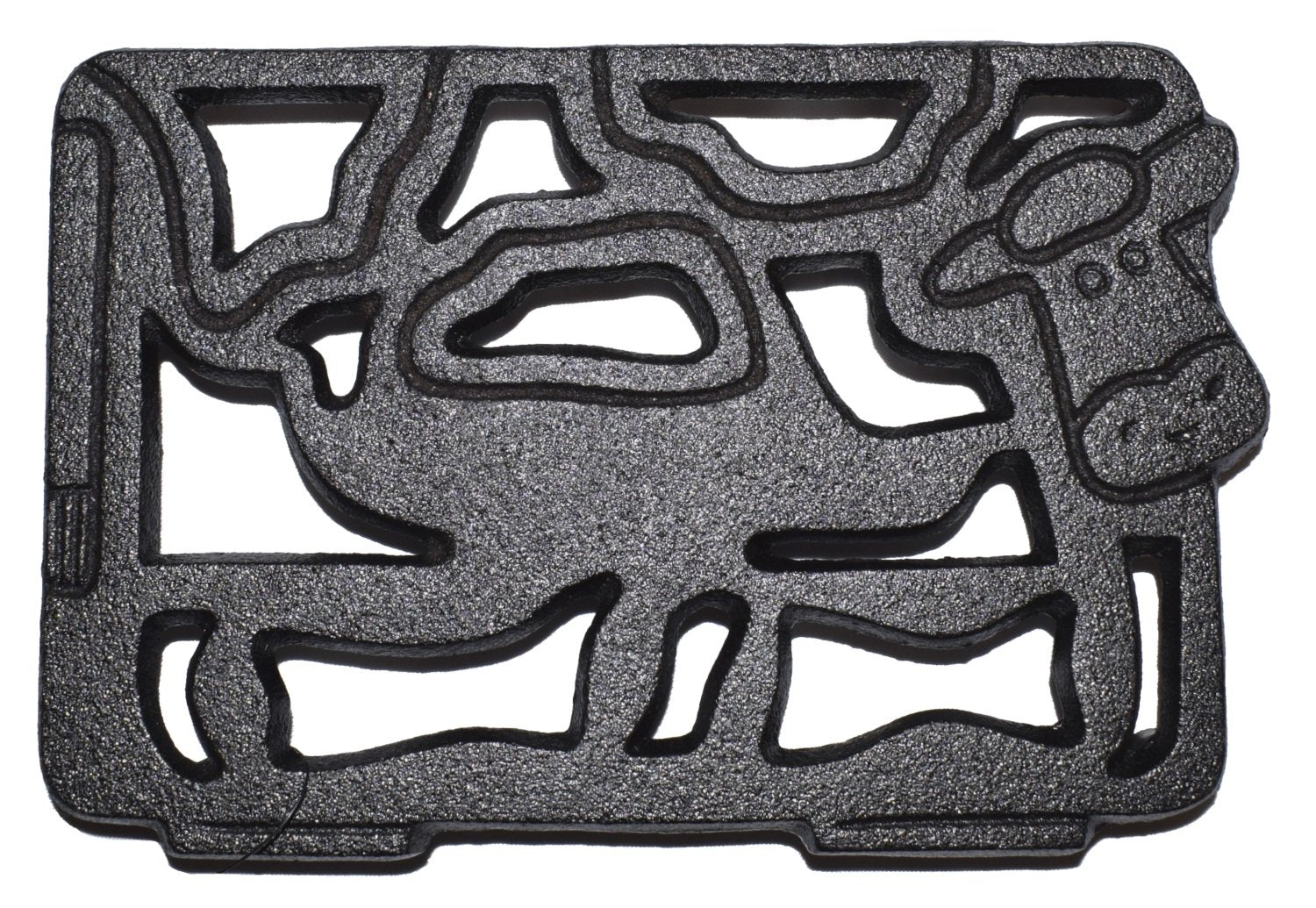 Old Mountain 10190 Pre-Seasoned Cast Iron Trivet Cow Design