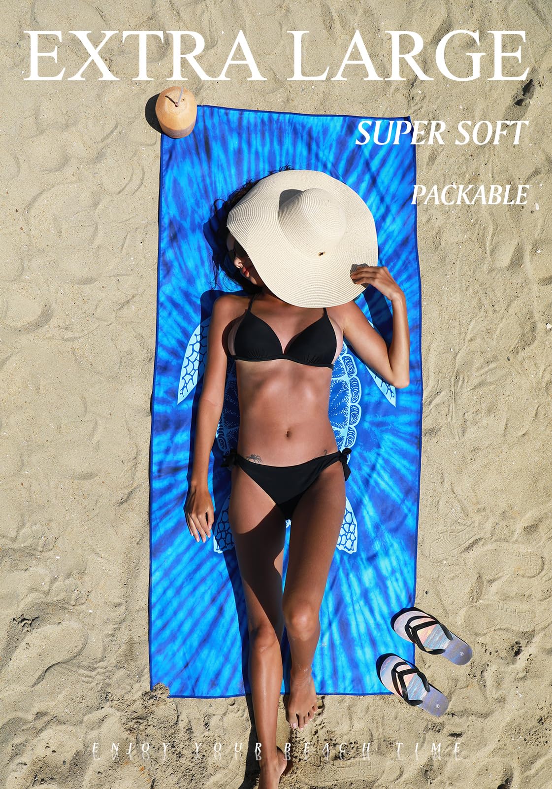 6 Pack Microfiber Lightweight Thin Beach Towel Sand Free Quick Dry Super Absorbent Large Towels For Swimming Pool Yoga Gym Trave