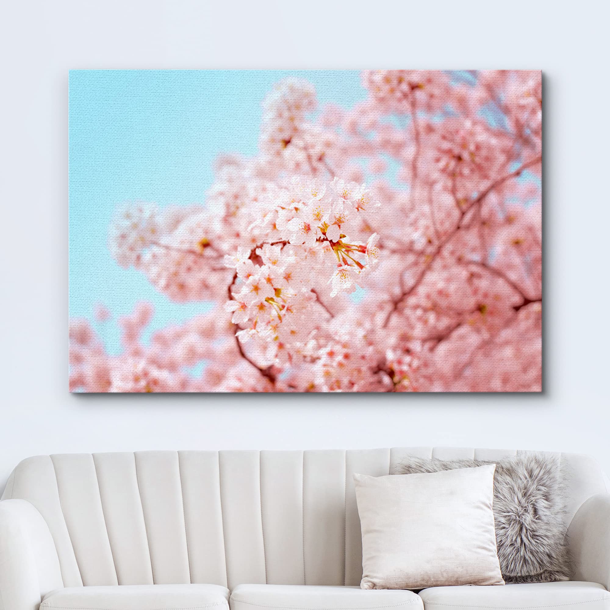 Wall26 Canvas Print Wall Art Spring Summer Japanese Cherry Blossoms Nature Floral Photography Realism Botanical Wilderness Zen R