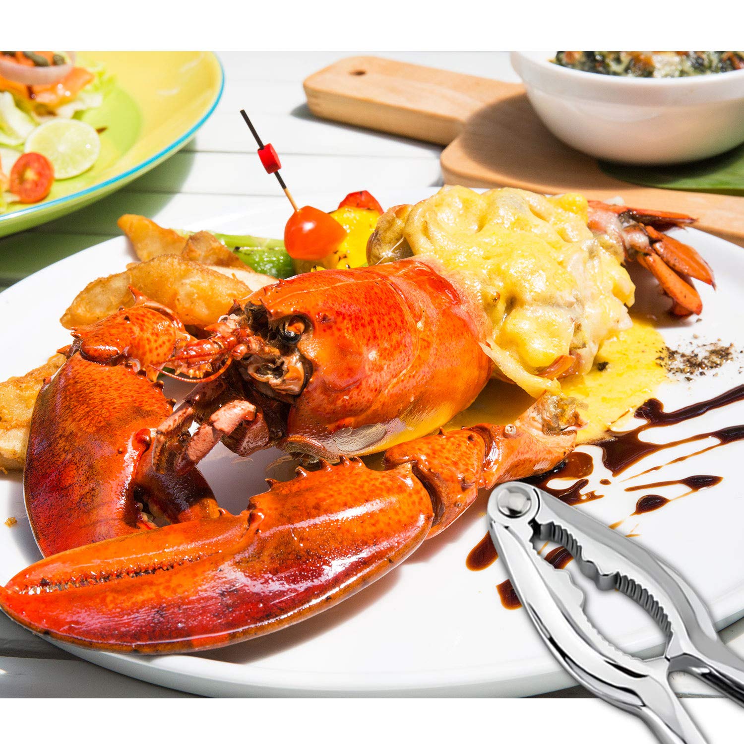 Crab Leg Crackers And Tools Shellfish Crab Claw Cracker Seafood Lobster Crackers And Tools, 4 Pack Nut Crackers For Crab Legs